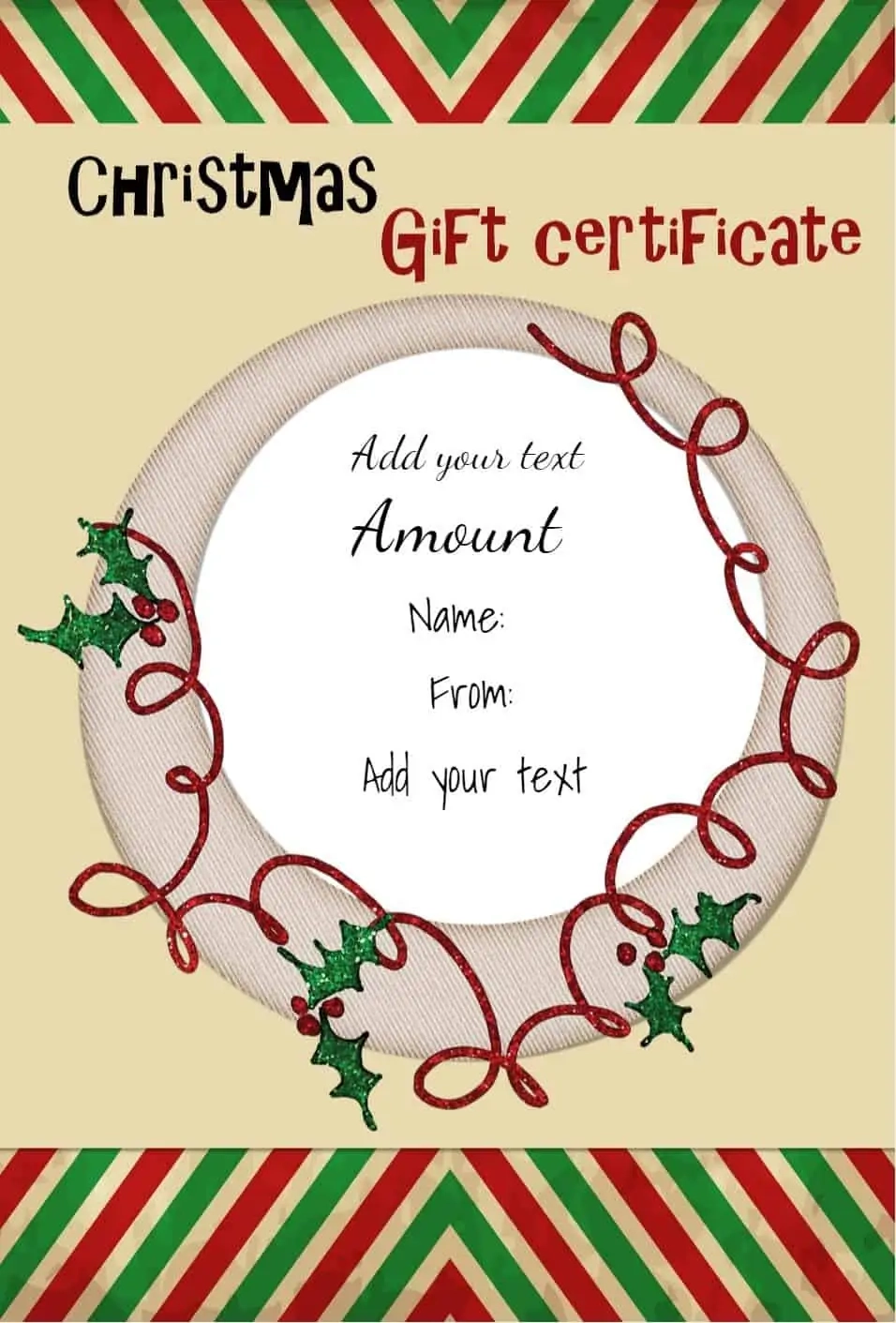 FREE Christmas Gift Certificate Template Customize amp Download FREE Christmas Gift Certificate Template Customize amp Download