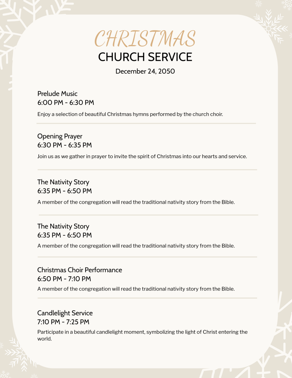Printable Church Program Templates Free Download Printable Church Program Templates Free Download