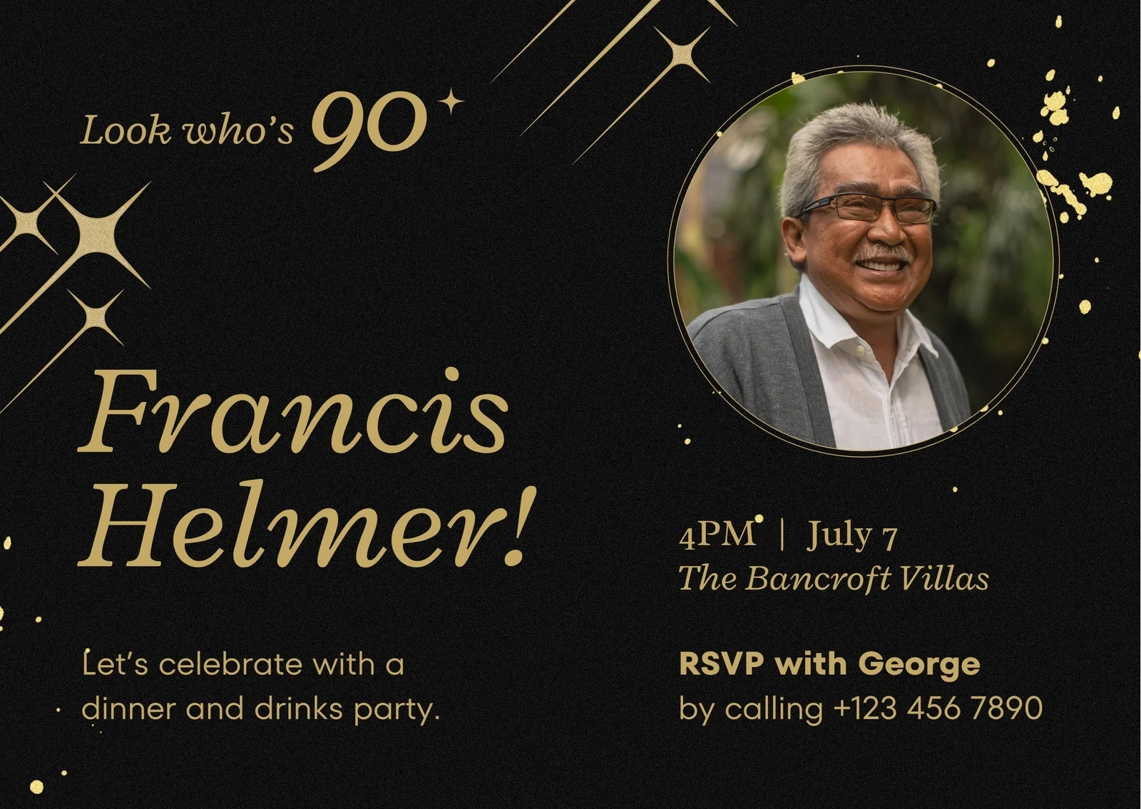 Free Printable 90th Birthday Invitation Templates Free Printable 90th Birthday Invitation Templates