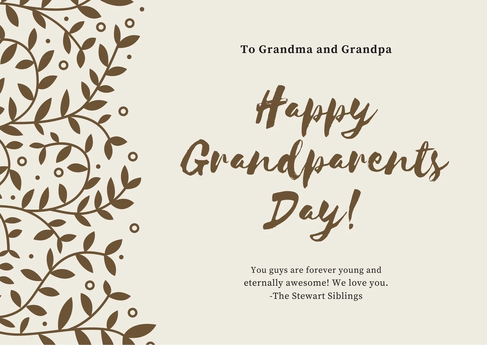 Printable Grandparents Day Invitation Template Printable Grandparents Day Invitation Template