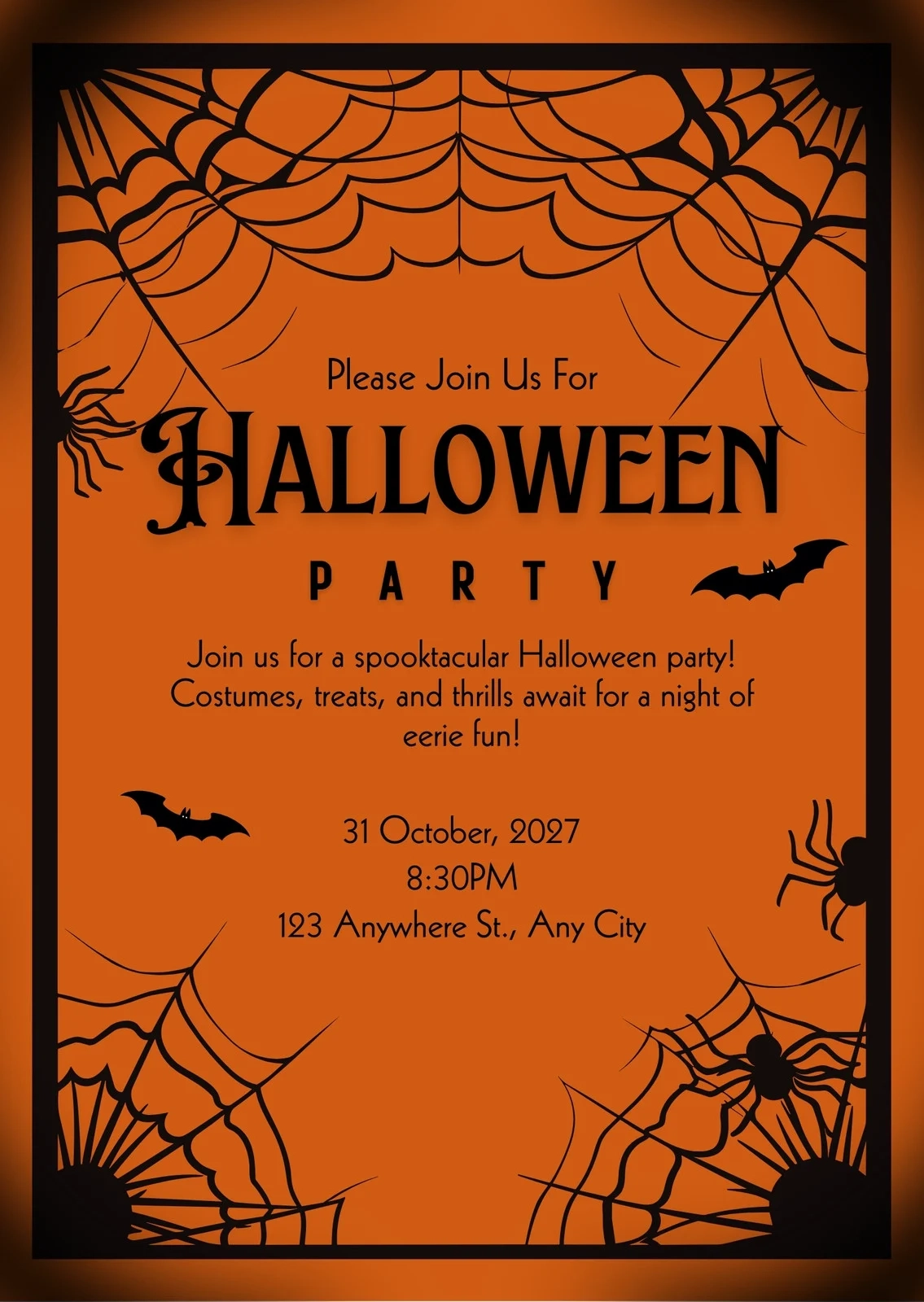 Free Custom Printable Halloween Invitation Templates Canva