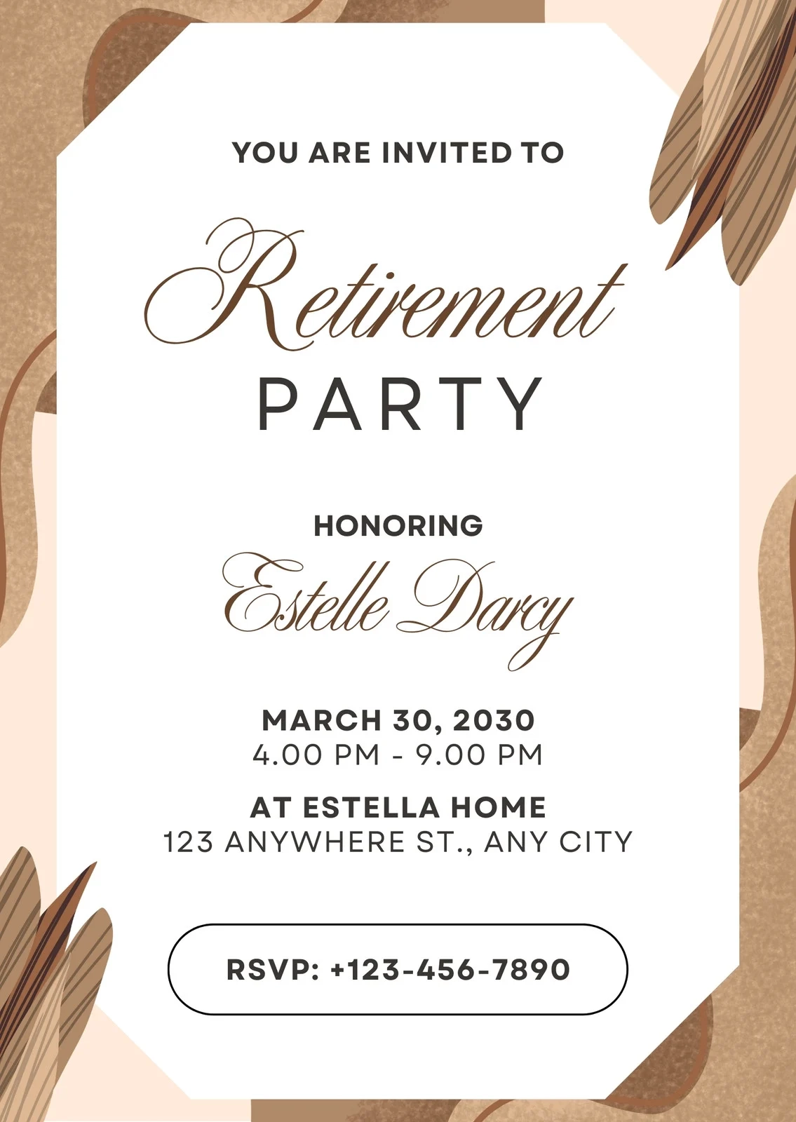 Printable Retirement Party Invitation Templates