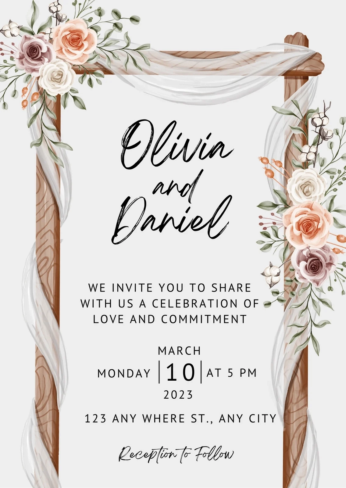 Free Printable Blank Wedding Invitation Templates Free Printable Blank Wedding Invitation Templates