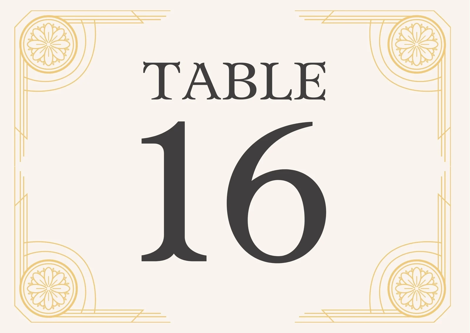 Table Number Templates Free Printable Table Number Templates Free Printable