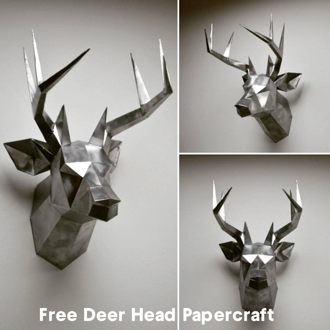 Free Deer Head Papercraft Free Download Free Deer Head Papercraft Free Download