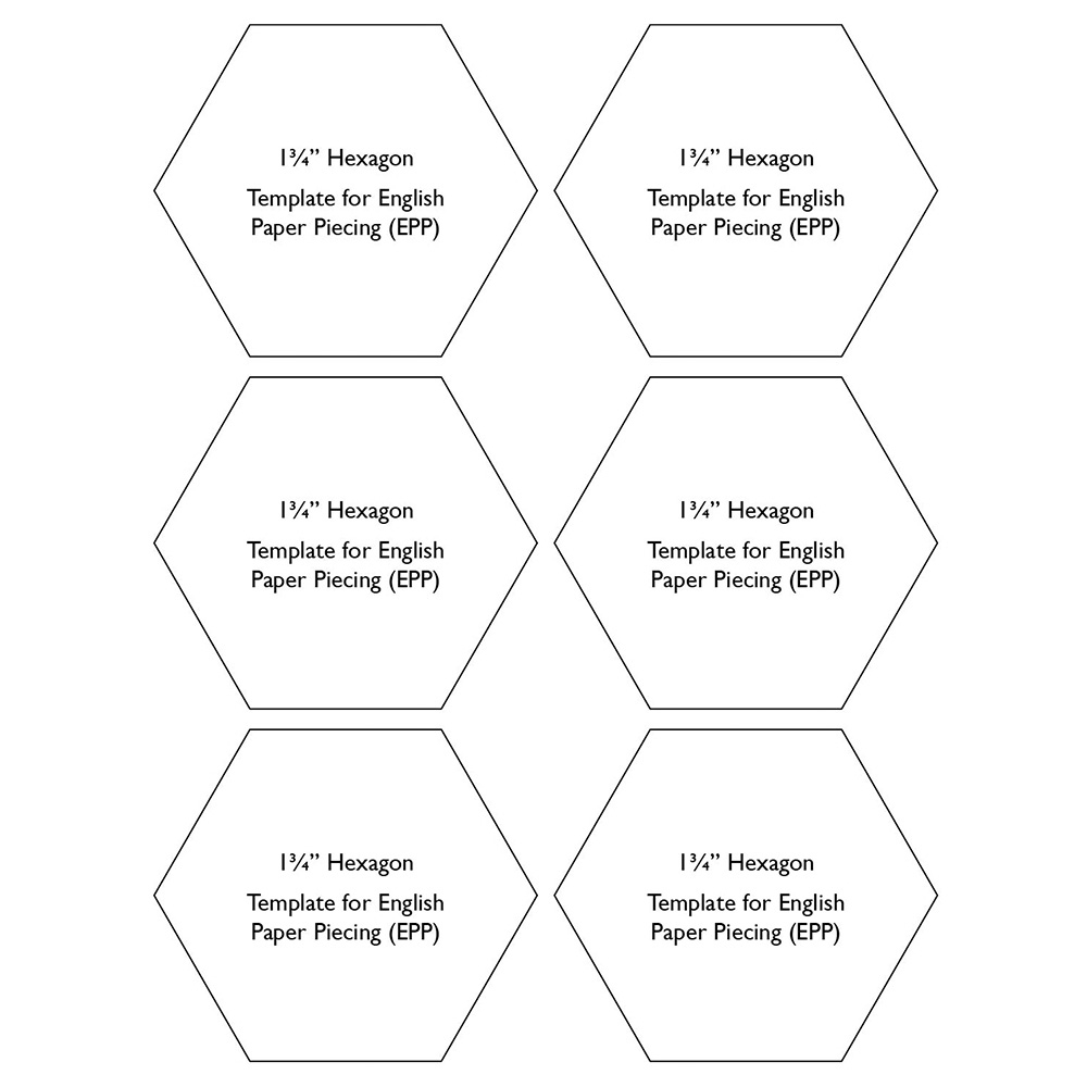 4 Inch Hexagon Template Printable 4 Inch Hexagon Template Printable