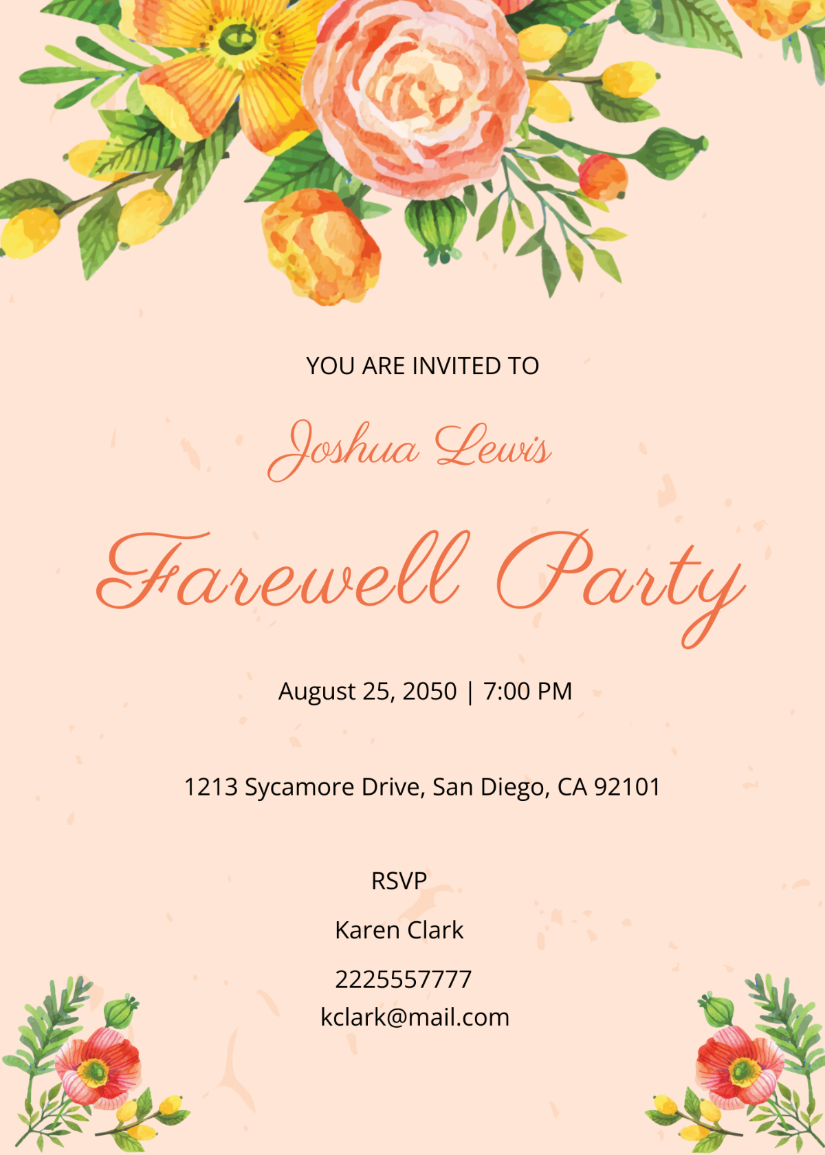 Free Farewell Party Invitation Templates Editable And Printable