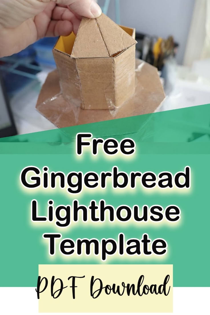 Printable Gingerbread Lighthouse Template Printable Gingerbread Lighthouse Template