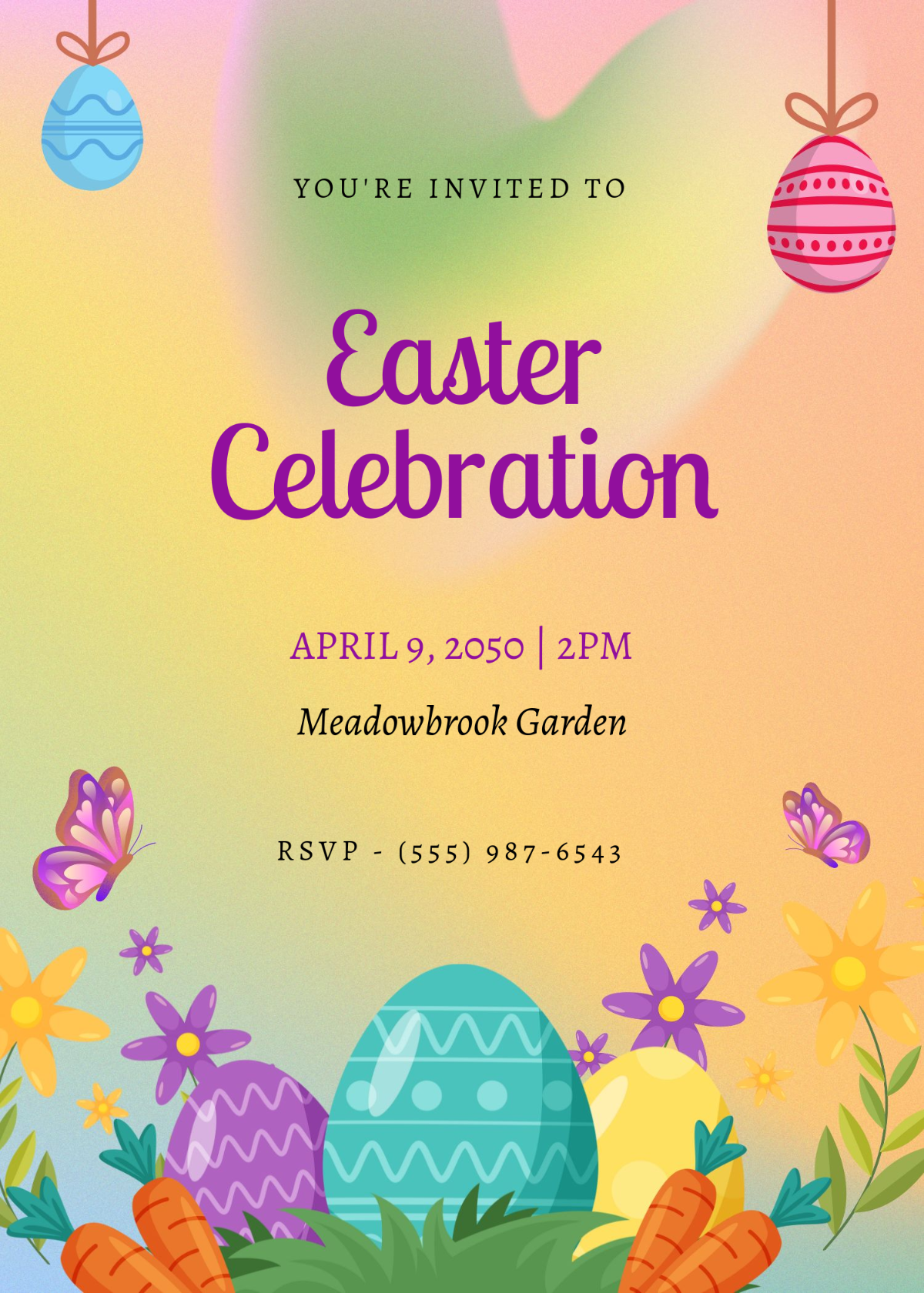 Free Printable Easter Invitation Templates