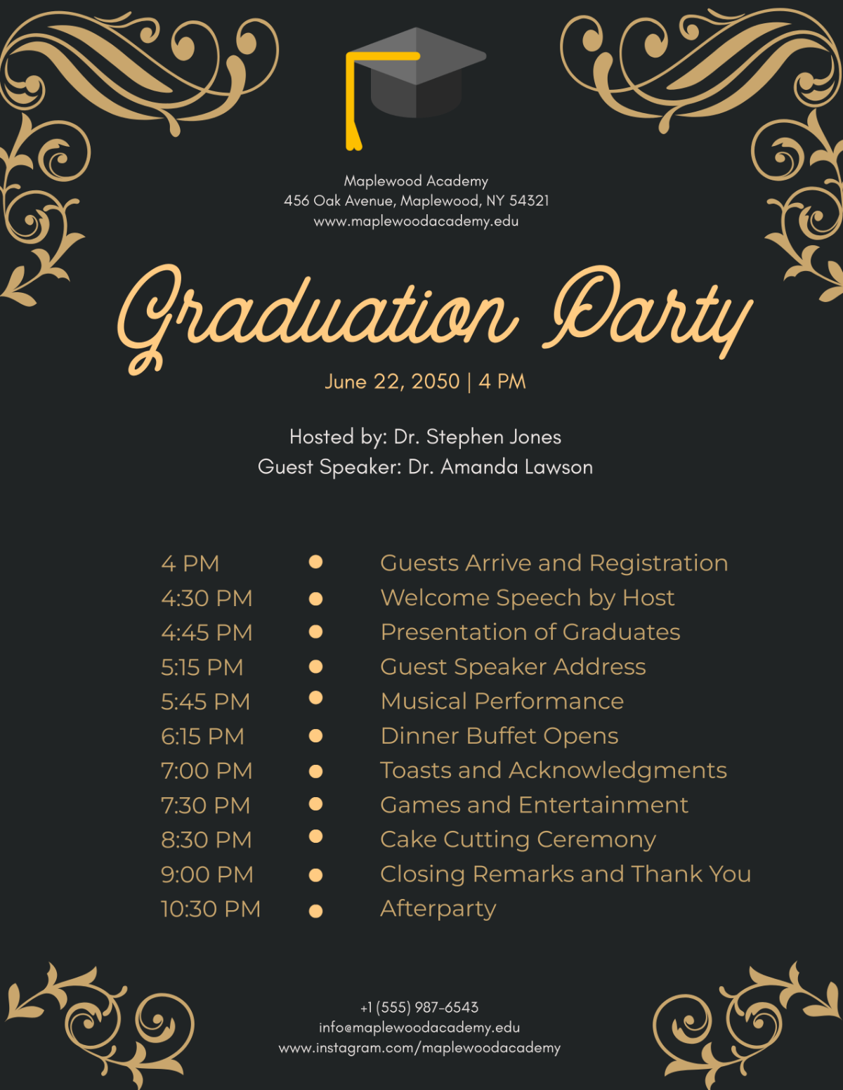Free Graduation Program Template To Edit Online Free Graduation Program Template To Edit Online