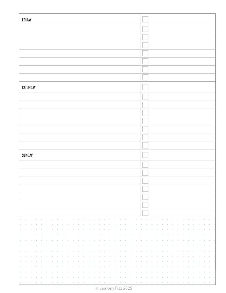 Happy Planner Printable Templates Happy Planner Printable Templates