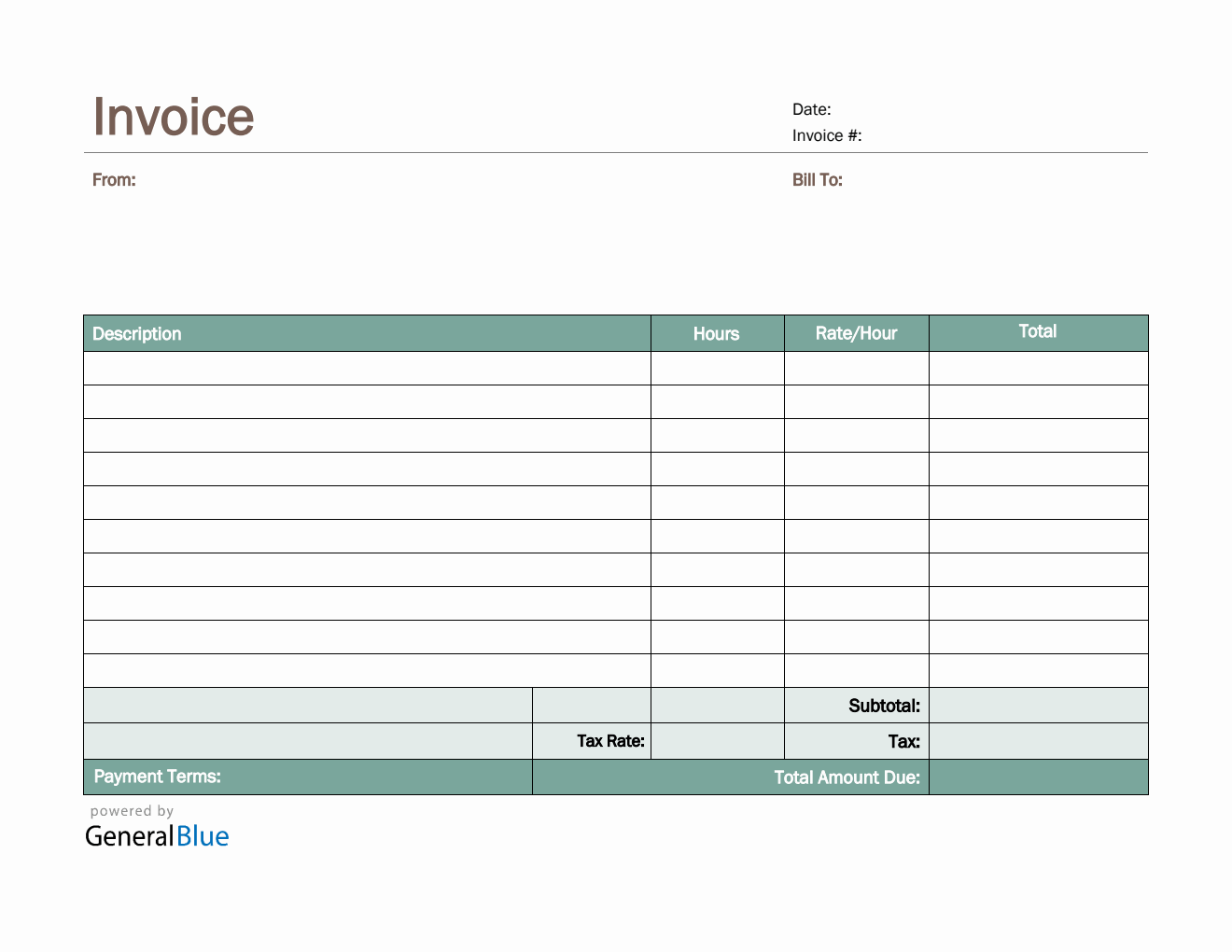 Free PDF Invoice Templates Free PDF Invoice Templates