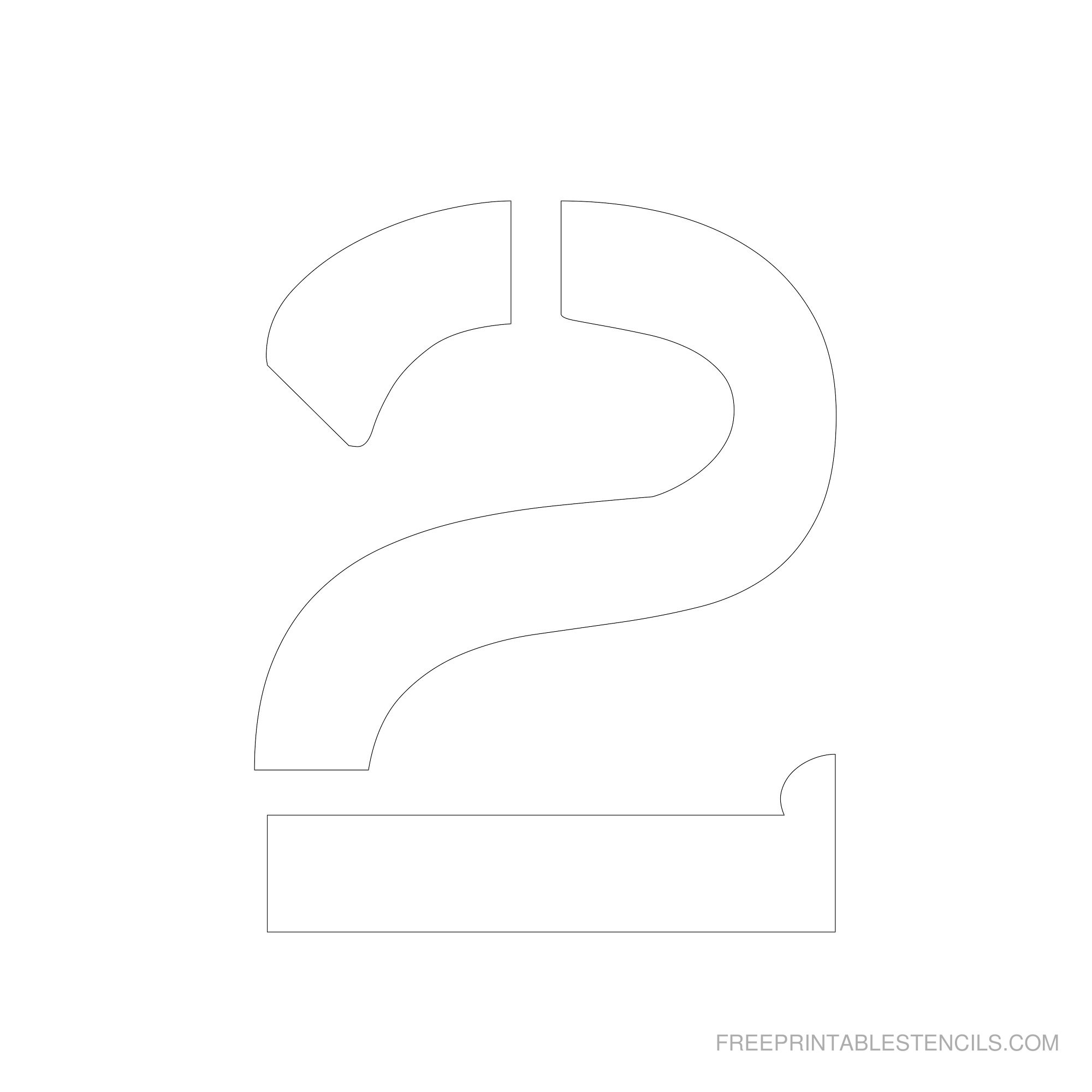 Free Printable 6 Inch Number Templates