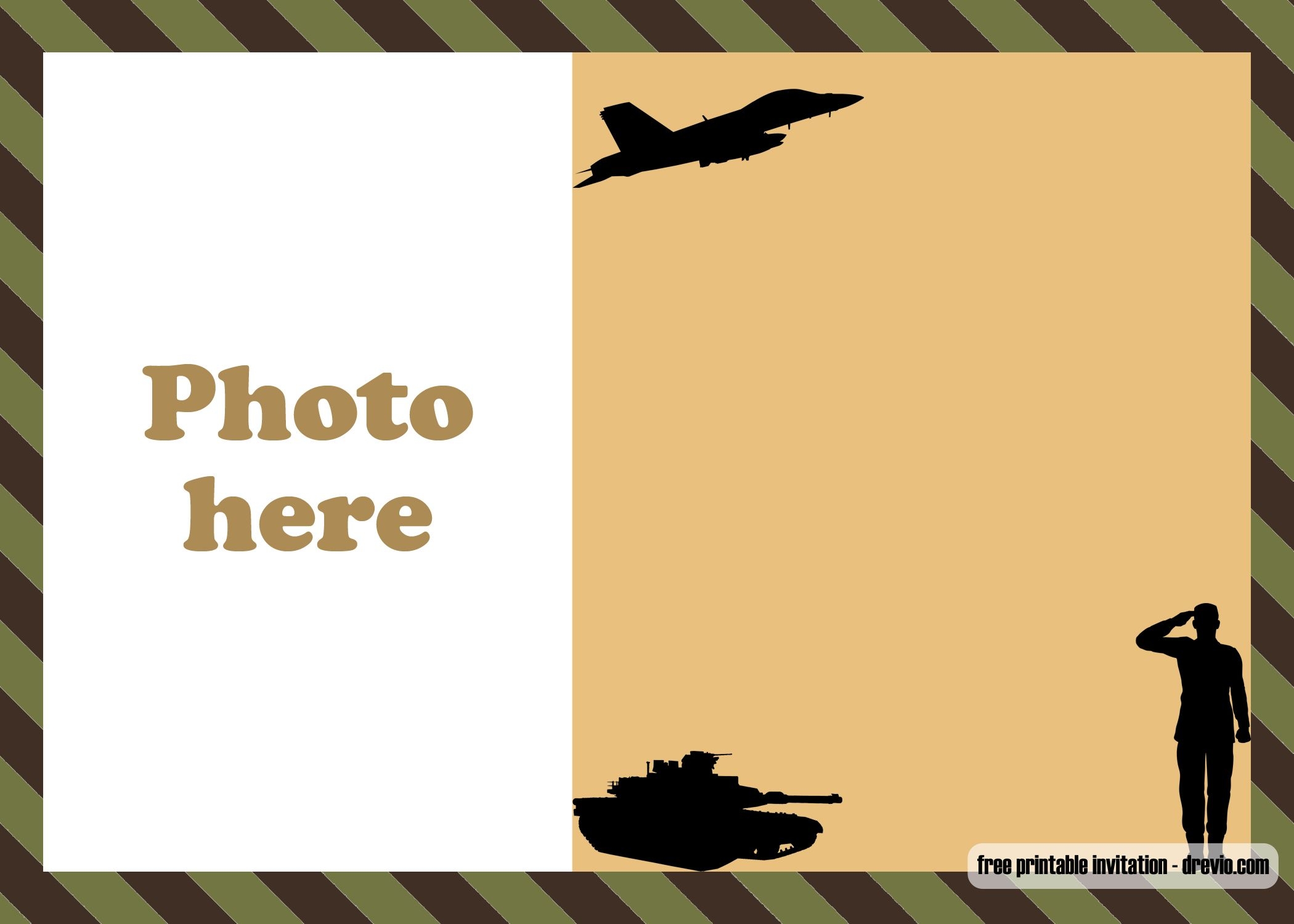 Free Printable Army Invitation Template Free Printable Army Invitation Template