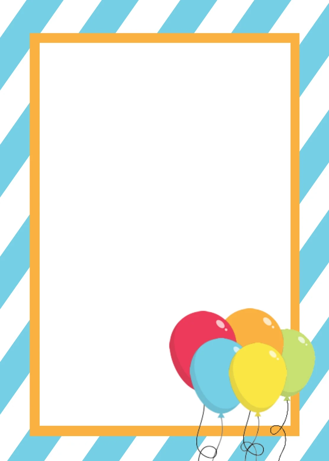 Template Free Printable Birthday Invitations