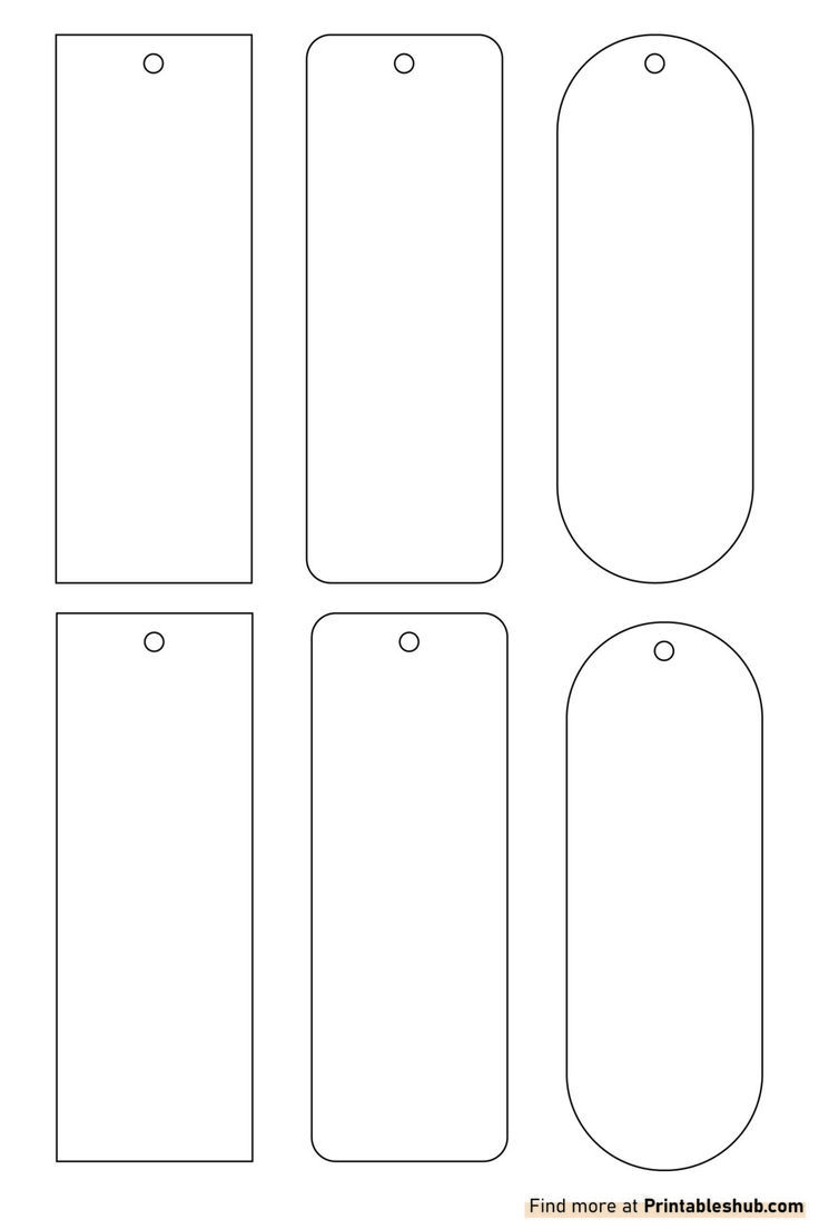 Printable Bookmark Template Free