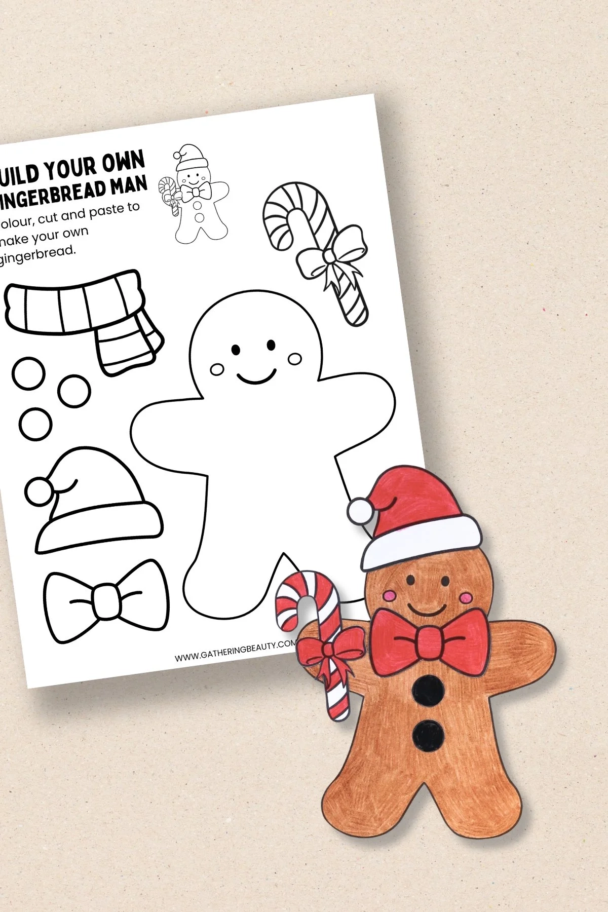 Gingerbread Printable Template
