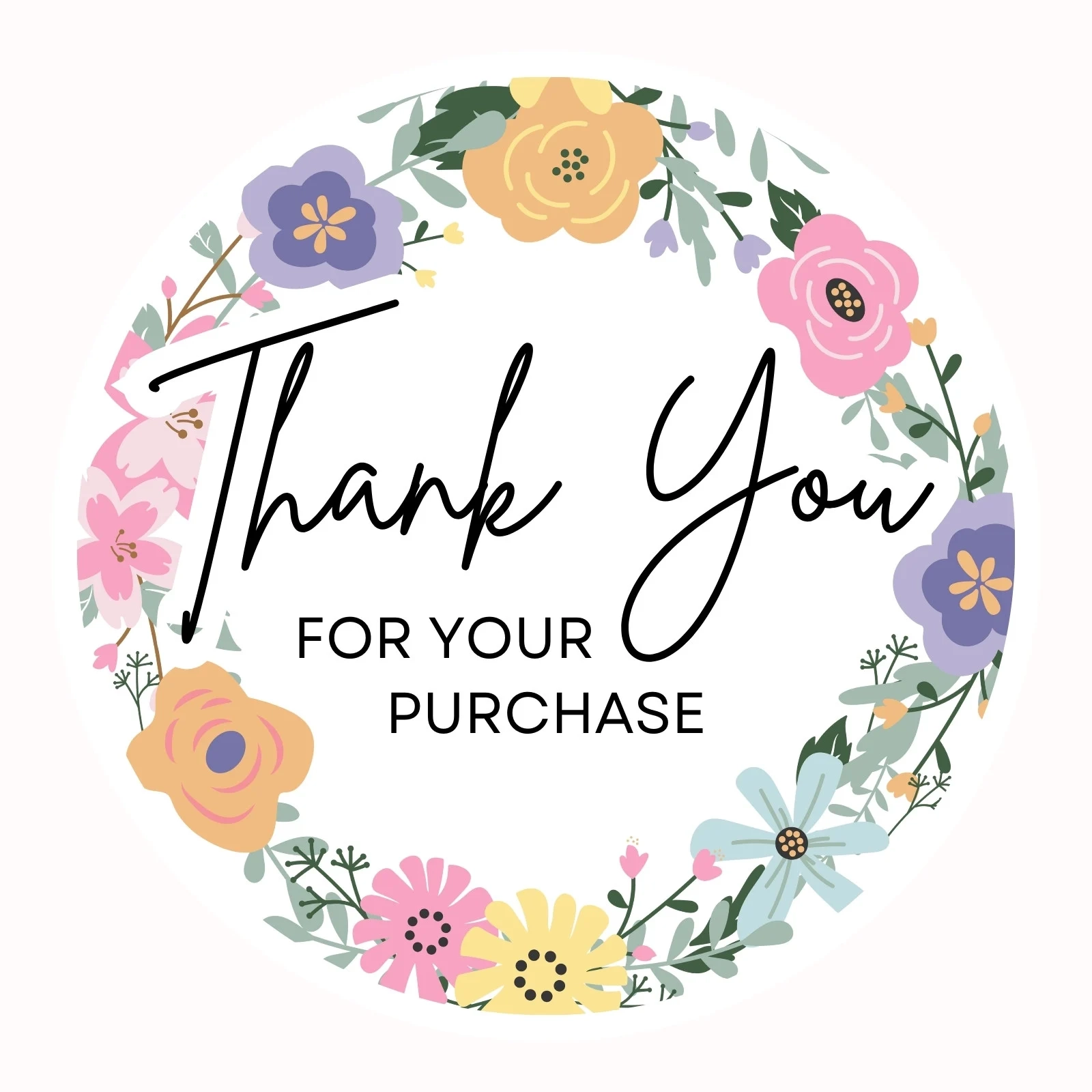 Free Printable Thank You Sticker Template Free Printable Thank You Sticker Template