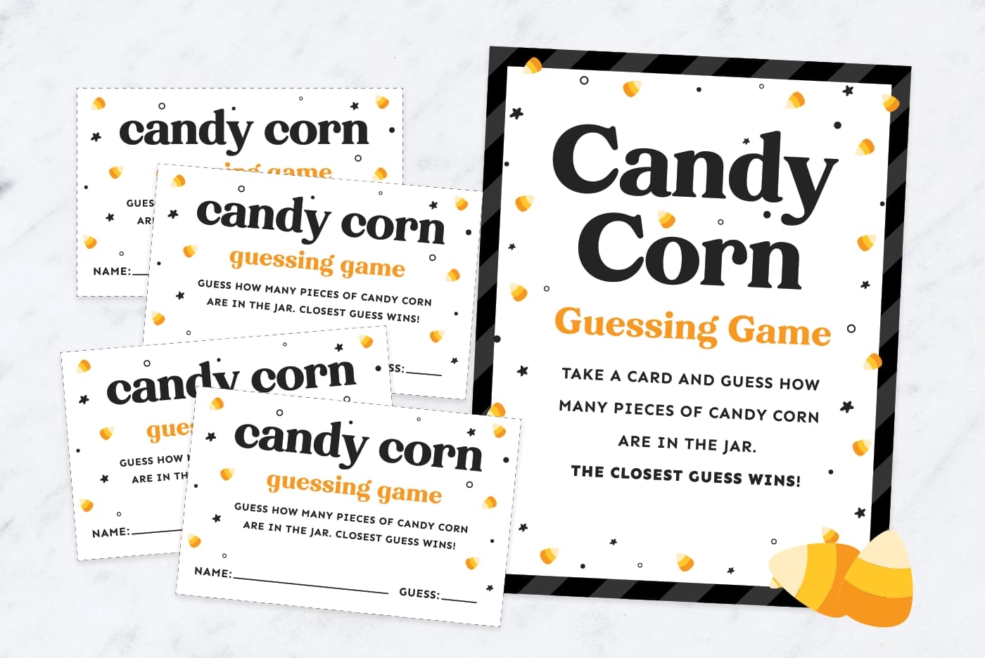 Free Printable Candy Corn Guessing Game Template Free Printable Candy Corn Guessing Game Template