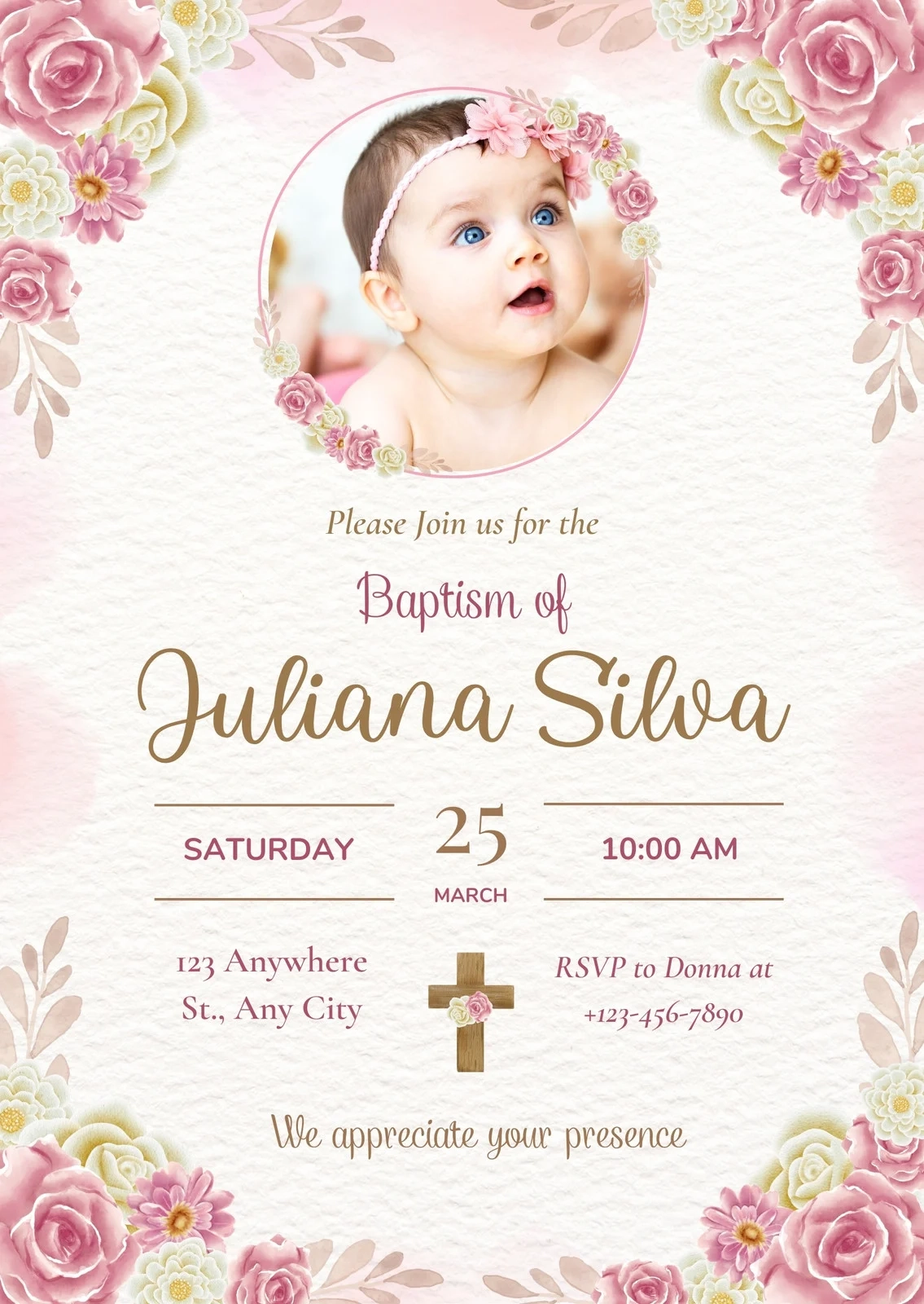 Free Printable Customizable Baptism Invitation Templates Canva Free Printable Customizable Baptism Invitation Templates Canva