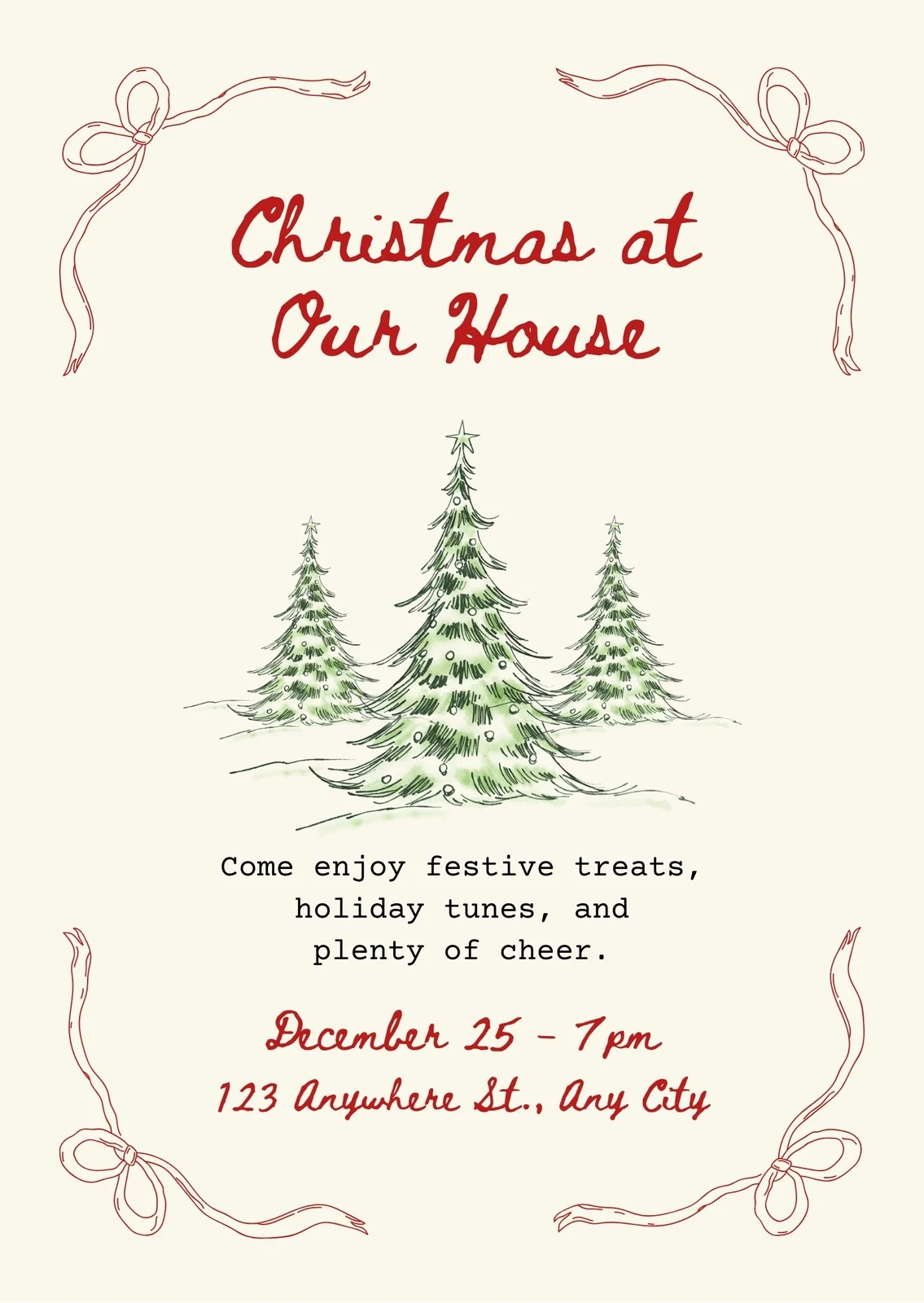 Free Printable Customizable Christmas Invitation Templates Canva Free Printable Customizable Christmas Invitation Templates Canva