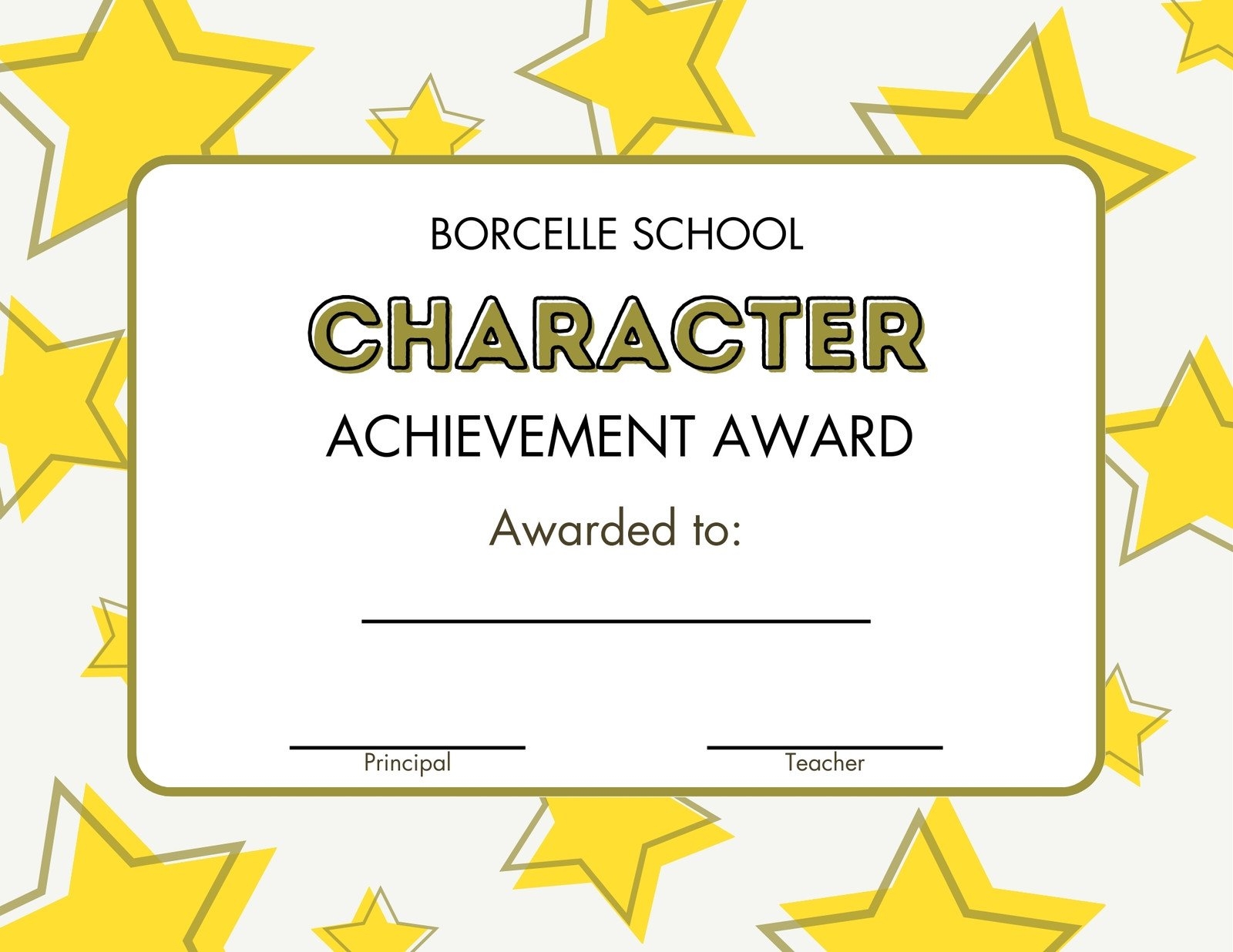 Free Printable Award Templates For Students