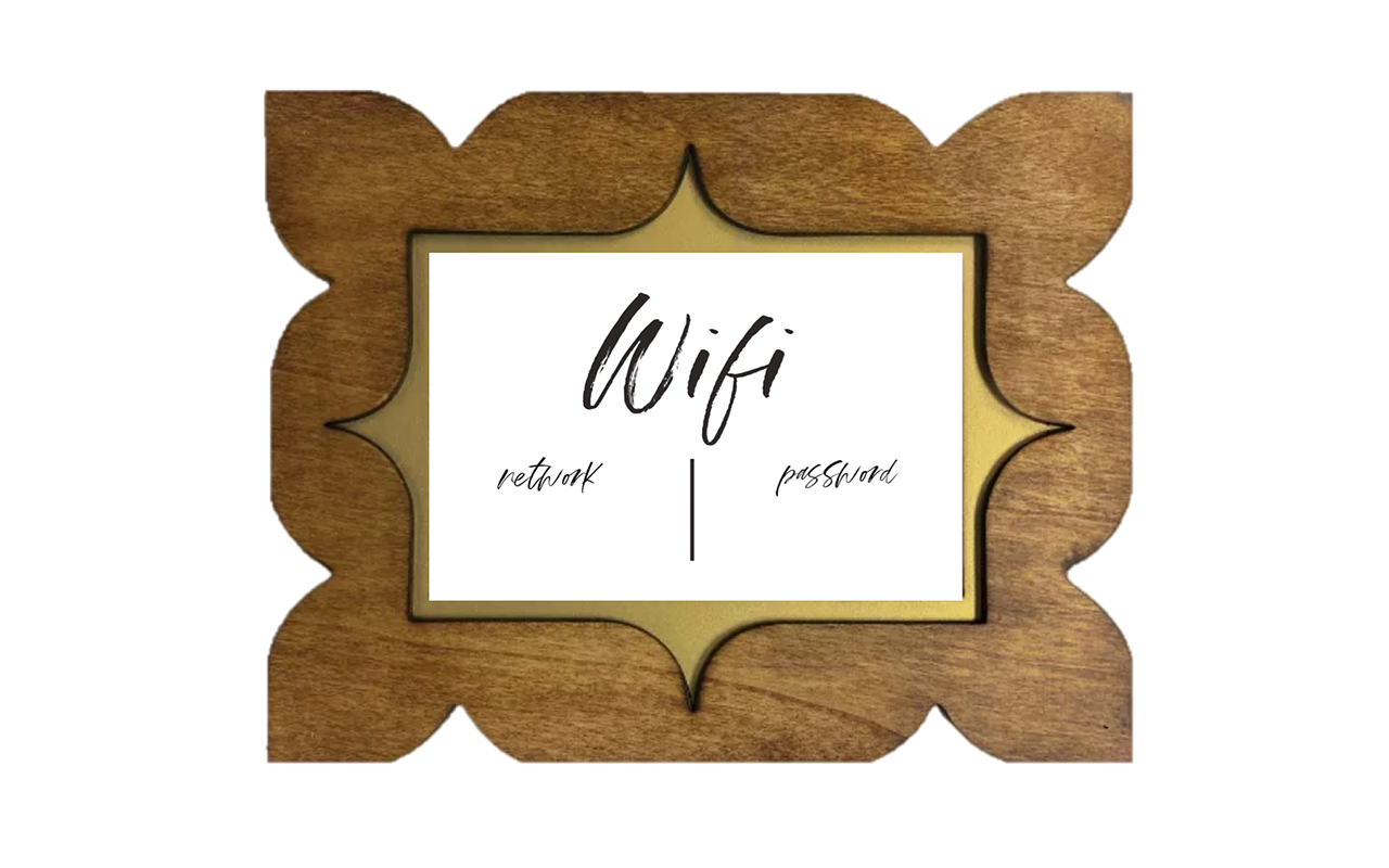 Free Printable Wifi Password Template 4x6