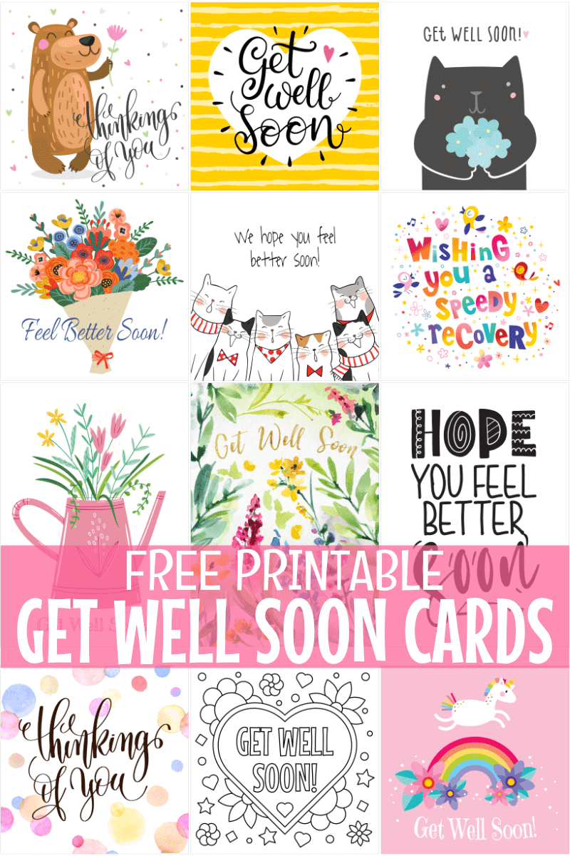 Free Printable Get Well Soon Cards Free Printable Get Well Soon Cards