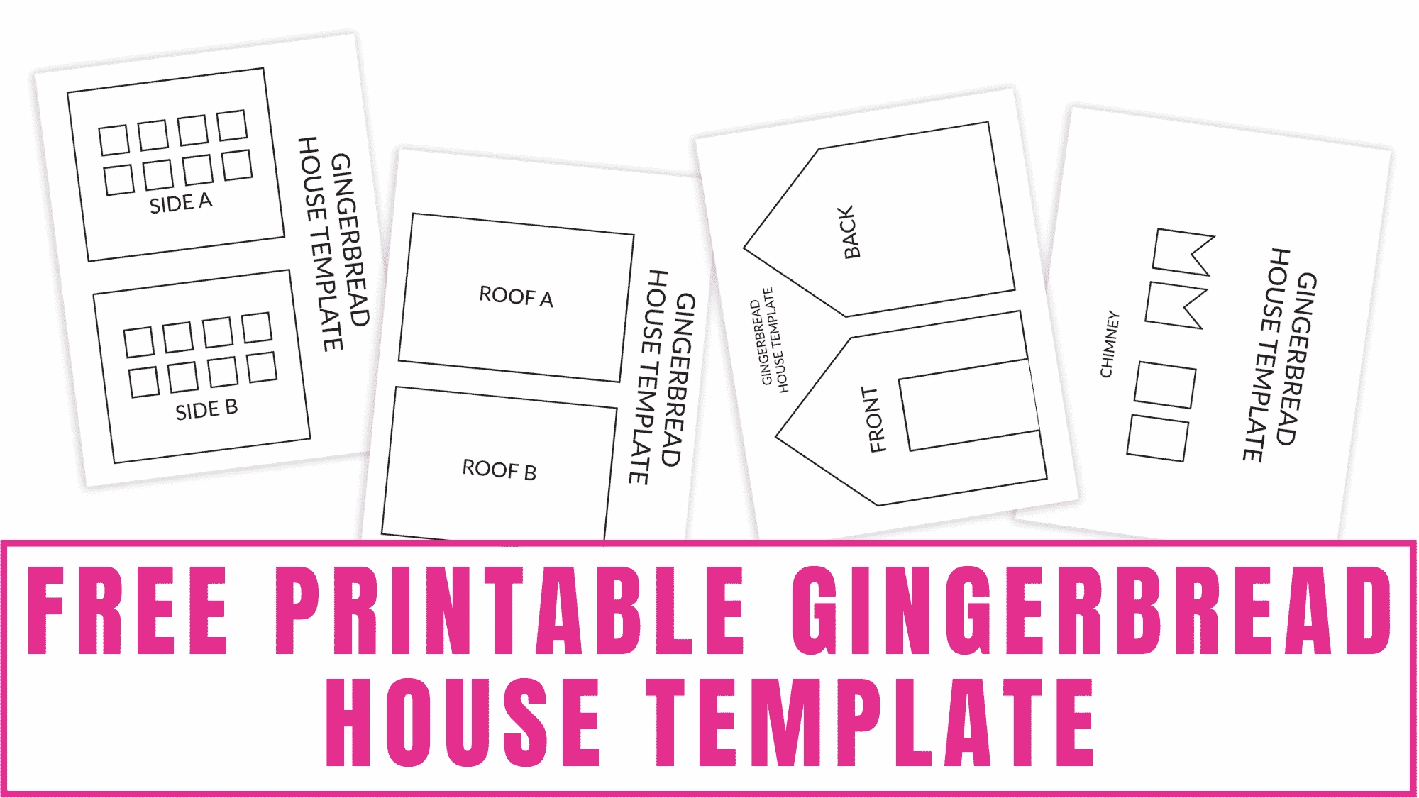 Cardboard Gingerbread House Template Printable