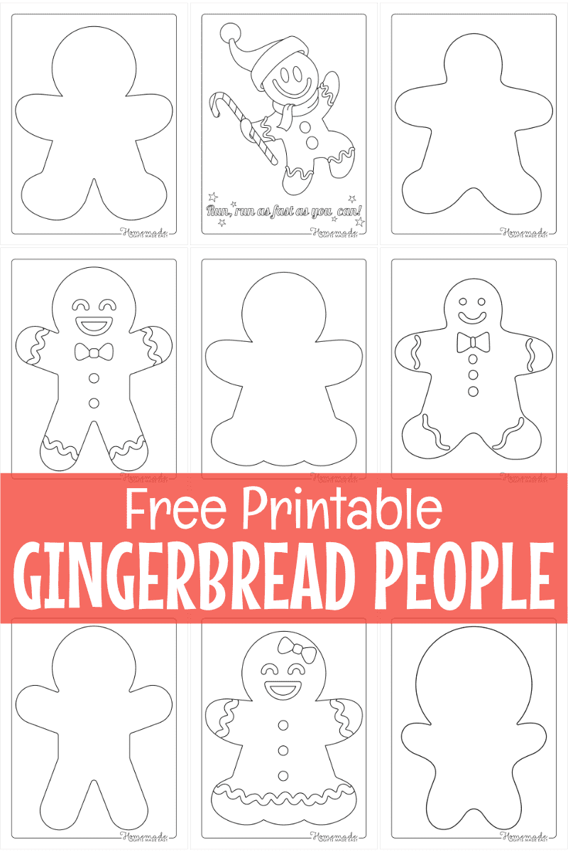Free Gingerbread Template Printable Free Gingerbread Template Printable