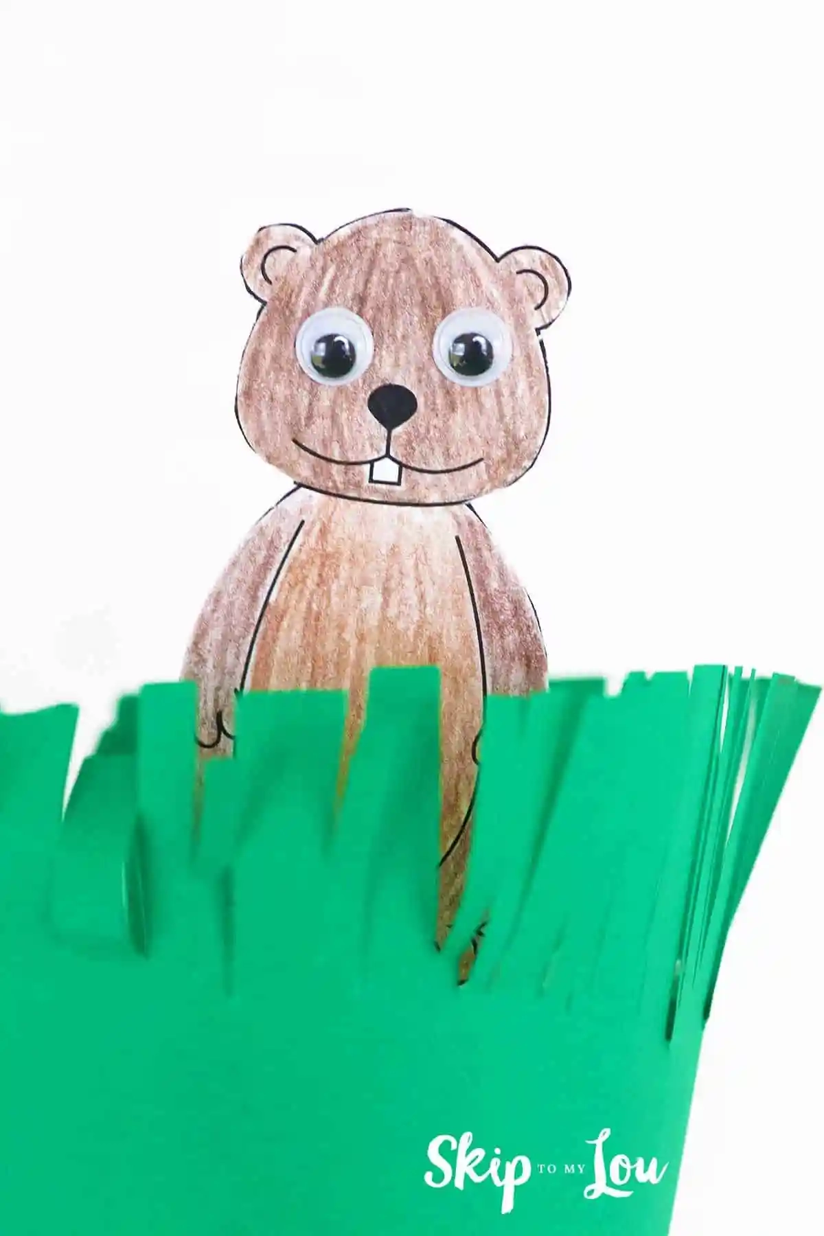 Free Printable Groundhog Puppet Template Free Printable Groundhog Puppet Template