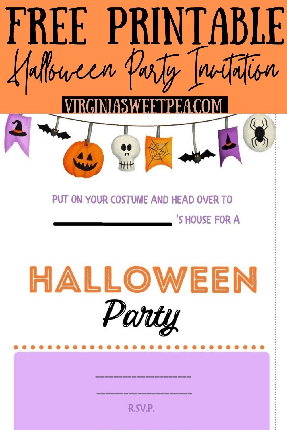 Free Printable Halloween Party Invitation Template Free Printable Halloween Party Invitation Template