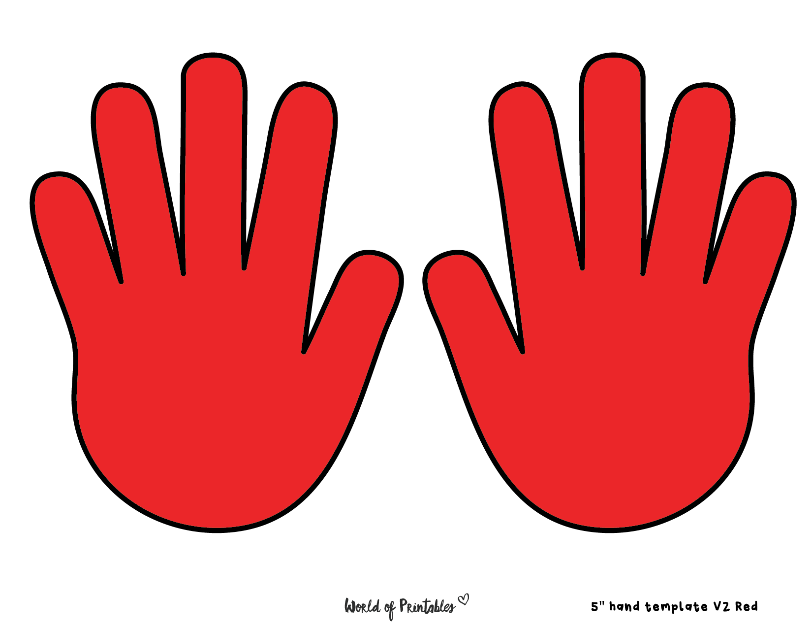 Free Printable Hand Prints Free Printable Hand Prints