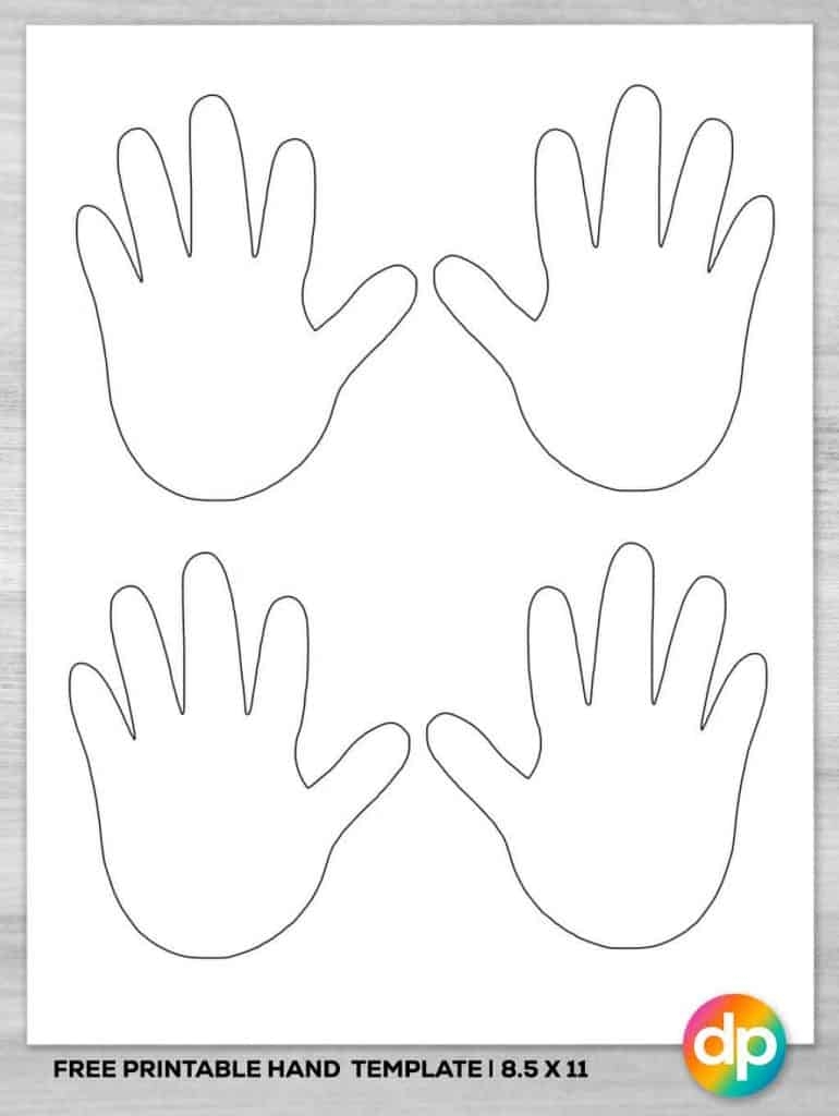 Small Hand Template Printable Small Hand Template Printable