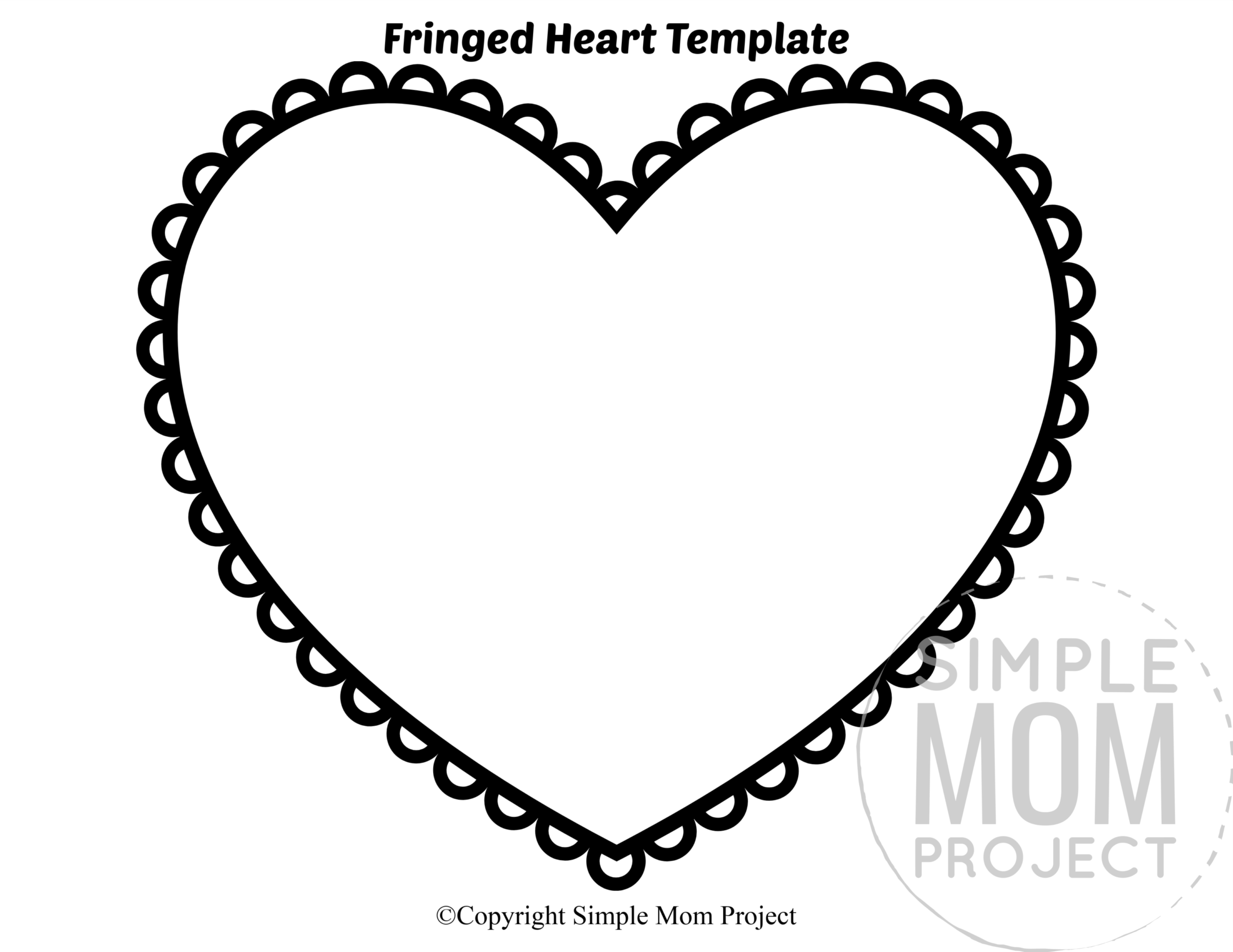 Large Printable Heart Template Large Printable Heart Template