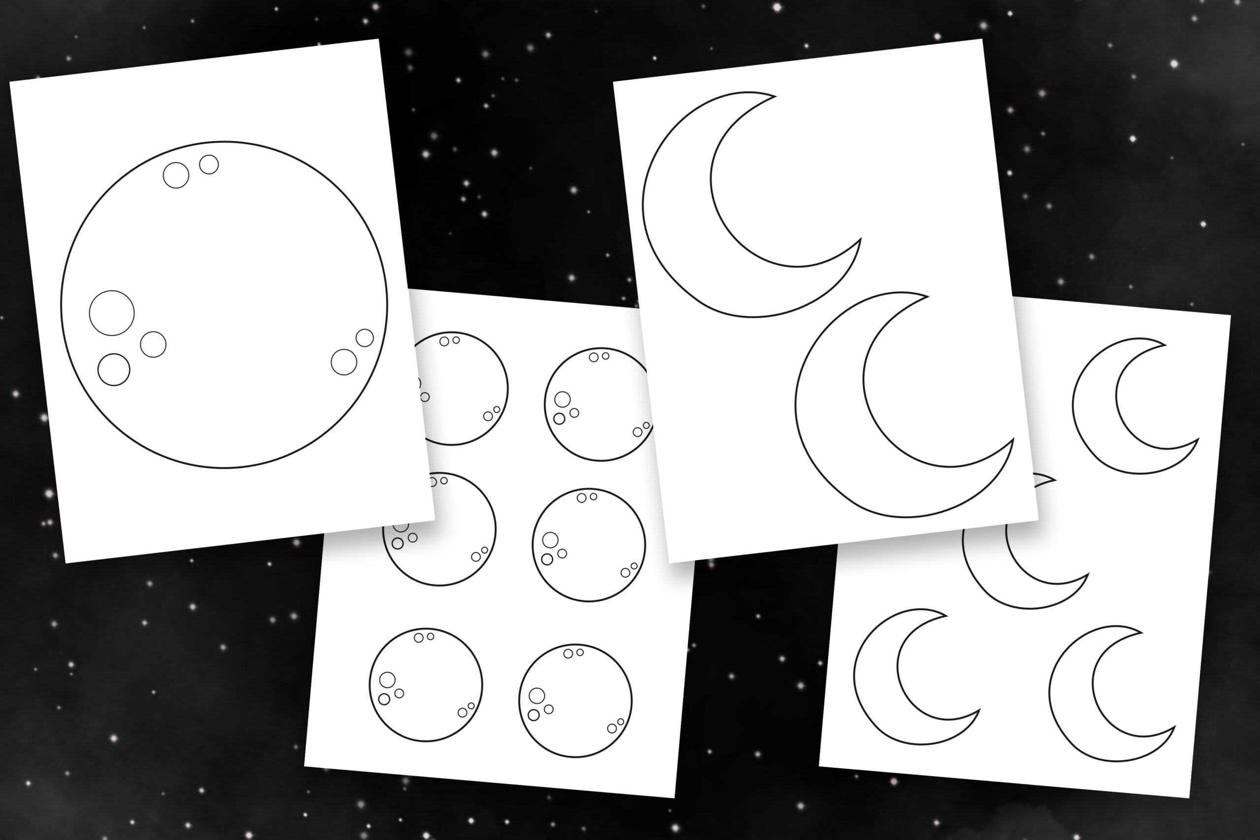 Free Printable Full Moon Template Free Printable Full Moon Template