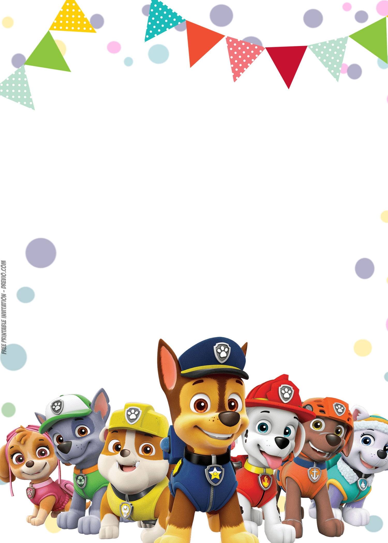 Free Printable Paw Patrol Invitation Template Free Printable Paw Patrol Invitation Template