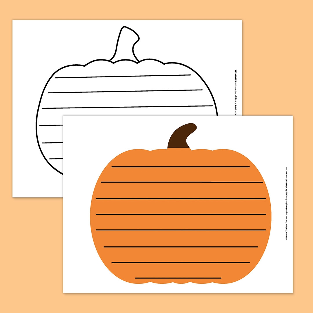 Free Printable Pumpkin Writing Template Free Printable Pumpkin Writing Template