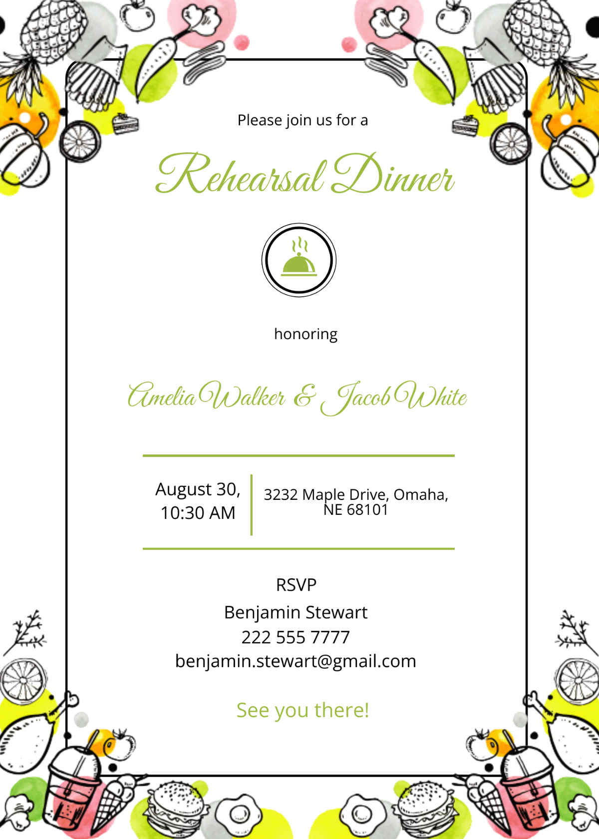 Rehearsal Dinner Invitation Template Printable Free Rehearsal Dinner Invitation Template Printable Free