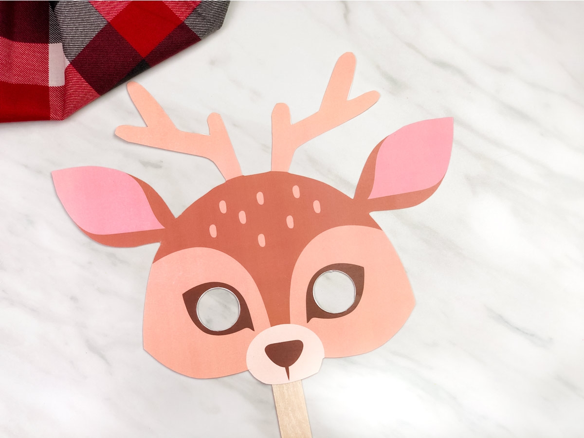 Printable Reindeer Head Template Printable Reindeer Head Template