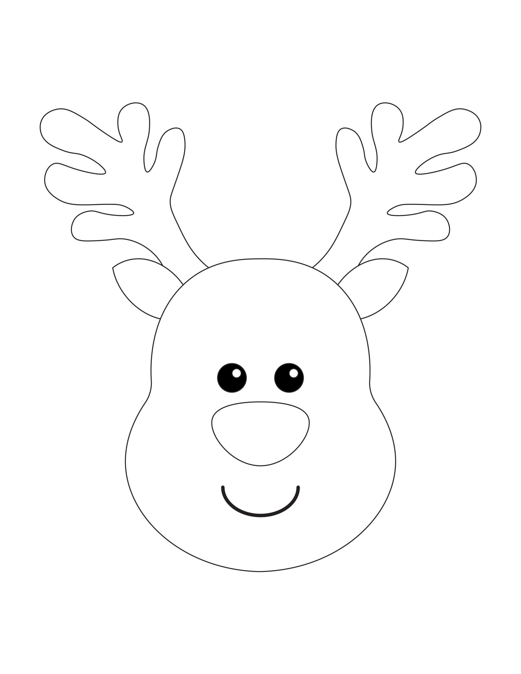 Free Reindeer Printable Template Free Reindeer Printable Template