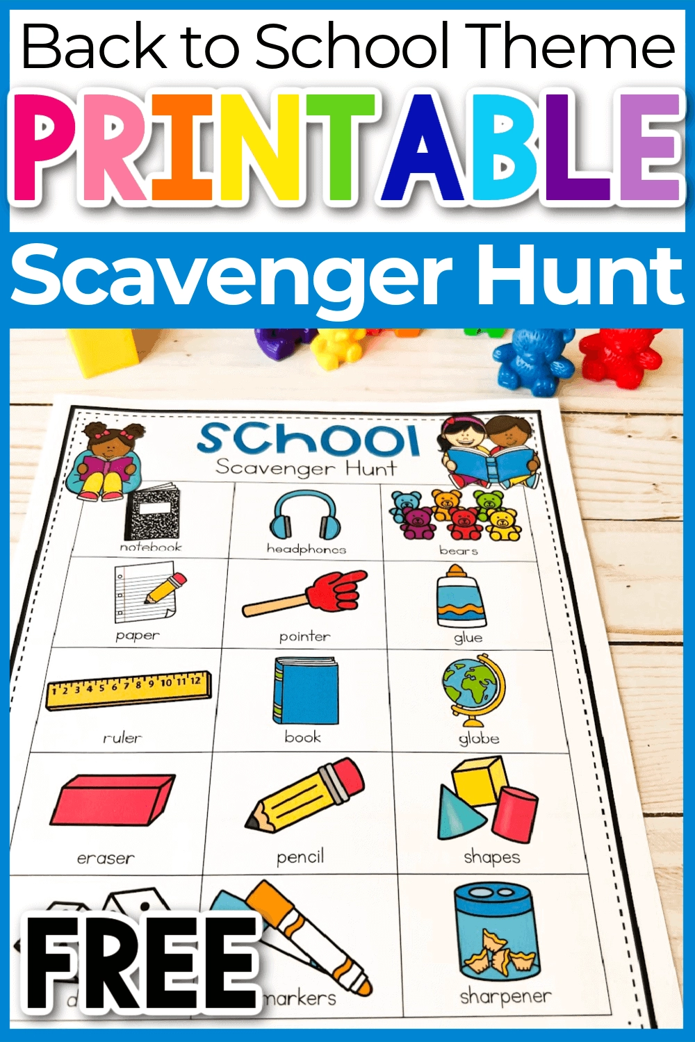 Free Printable Classroom Scavenger Hunt Template Free Printable Classroom Scavenger Hunt Template