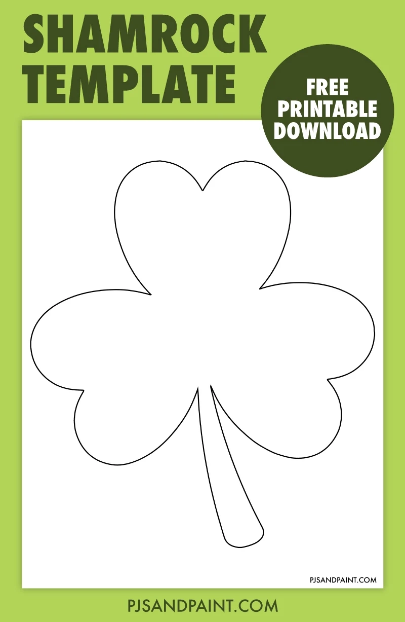Printable Shamrock Template Free Printable Shamrock Template Free