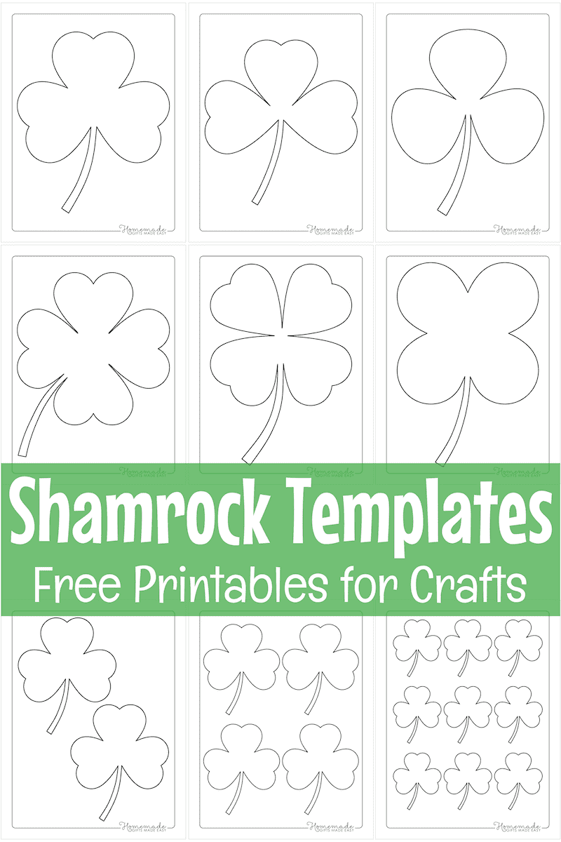 Large Shamrock Template Printable Free Large Shamrock Template Printable Free