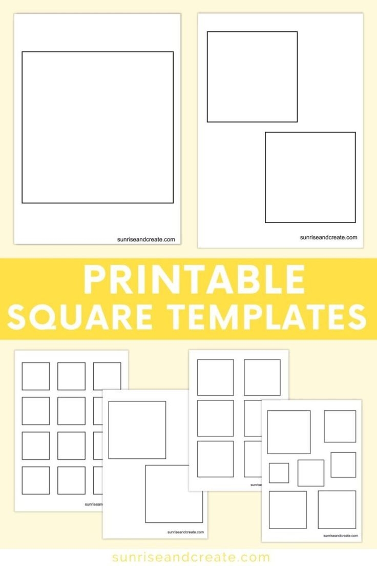 Square Template Printable Free Square Template Printable Free