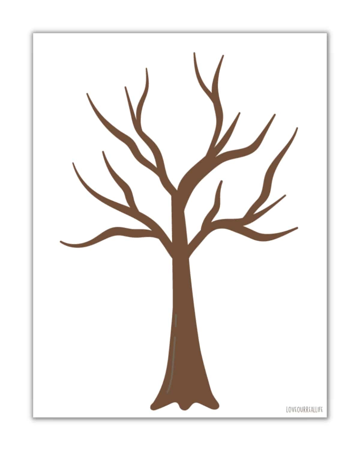 FREE Printable Trees Without Leaves Template 19 Pages Love 