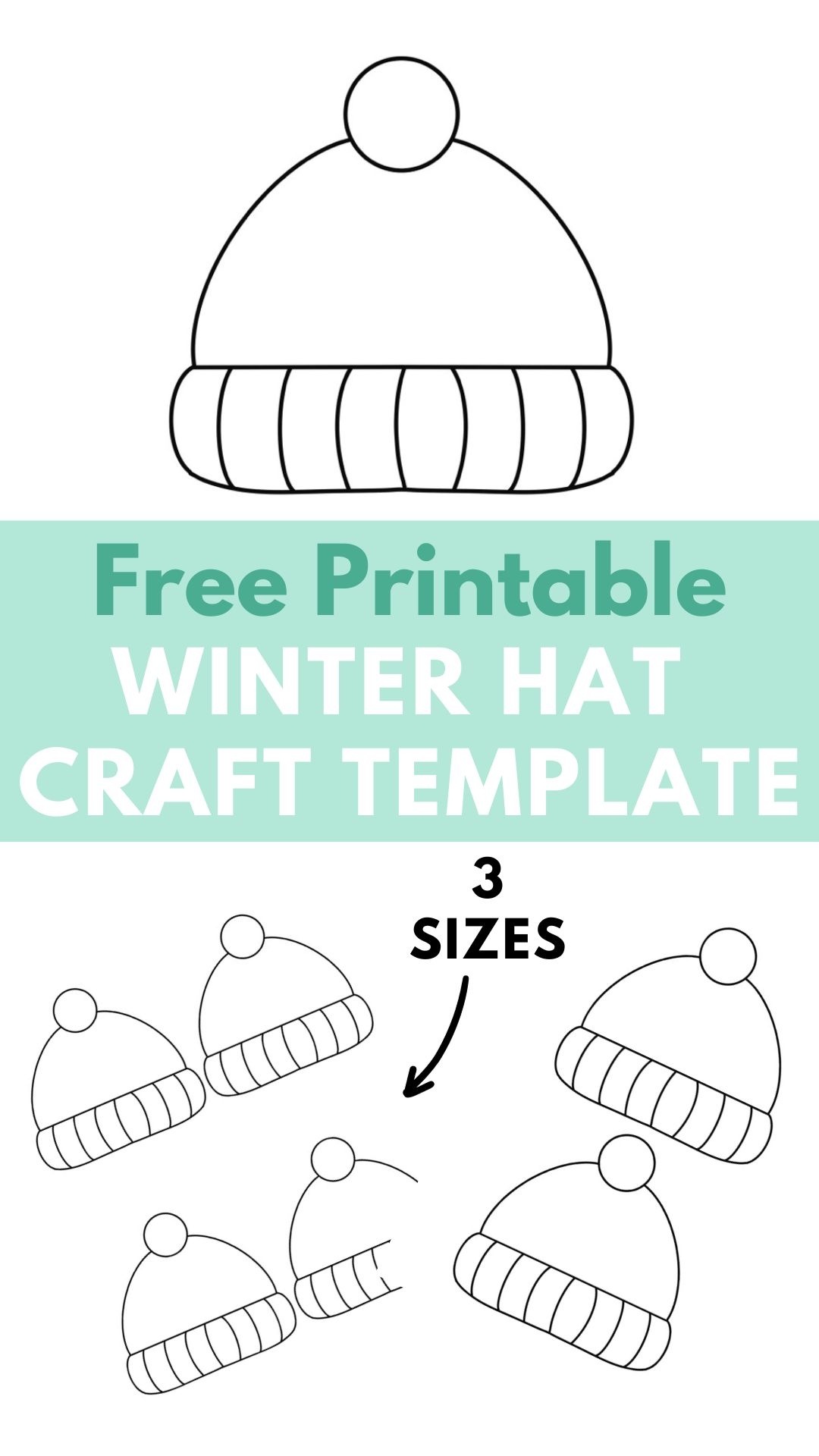 Free Printable Winter Hat Craft Template Free Printable Winter Hat Craft Template