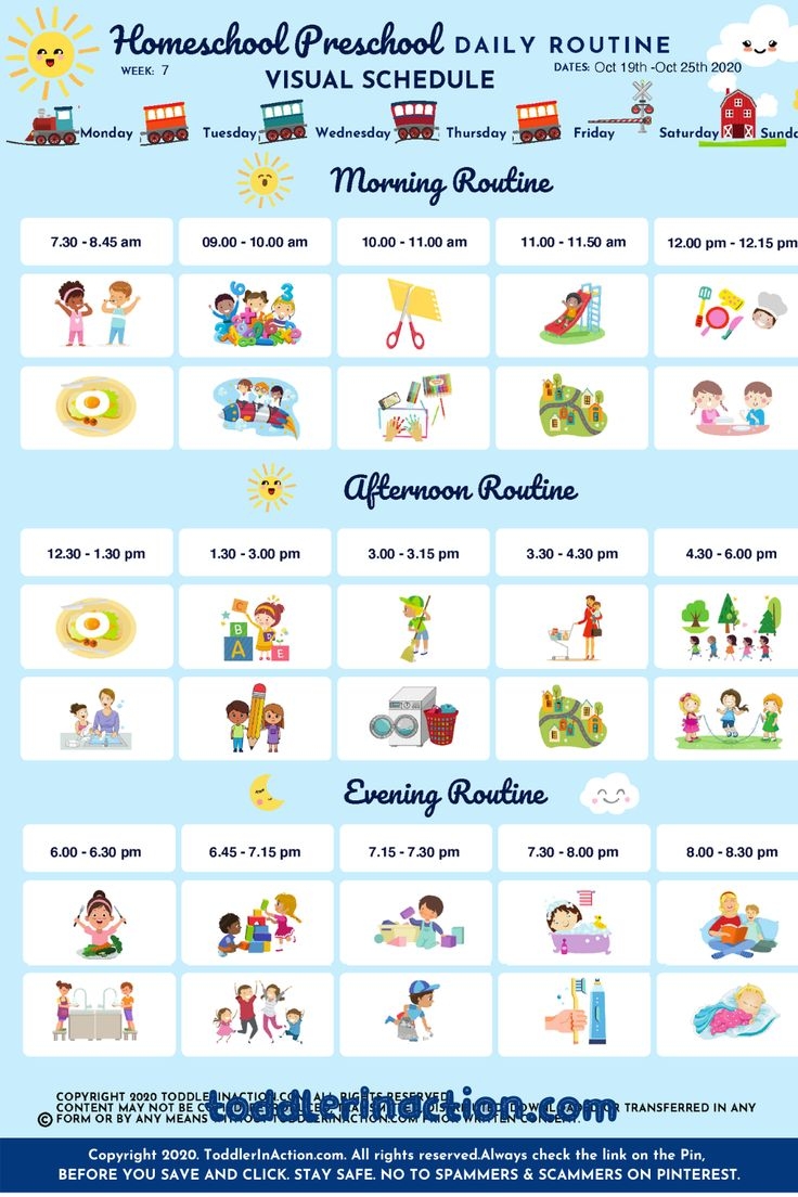 Free Printable Toddler Daily Schedule Template Free Printable Toddler Daily Schedule Template