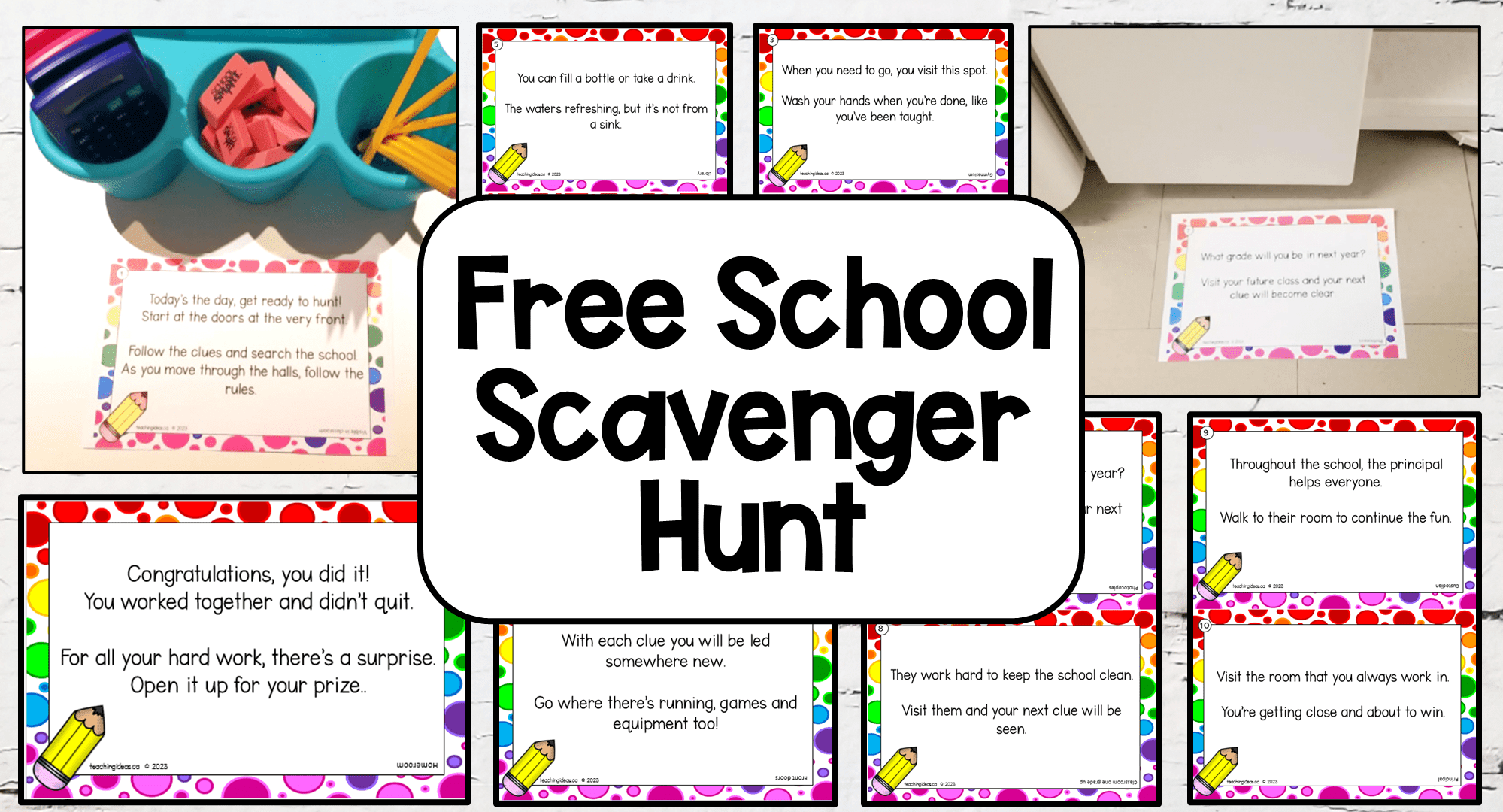 Free School Scavenger Hunt