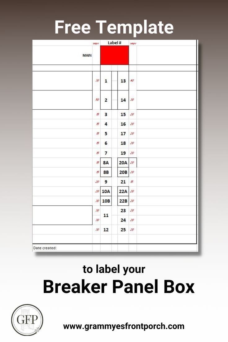 Free Template To Label Your Breaker Panel Box Free Template To Label Your Breaker Panel Box